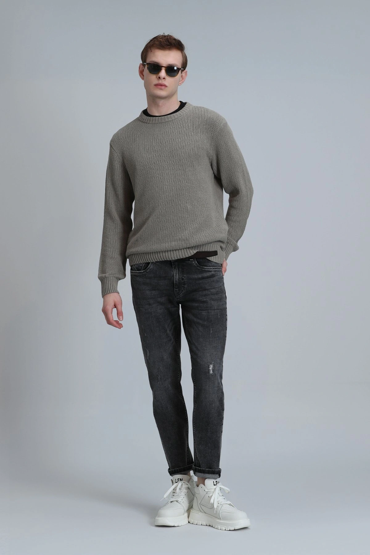 Lufian Duffy Erkek Siyah Jean Pantolon 111200176