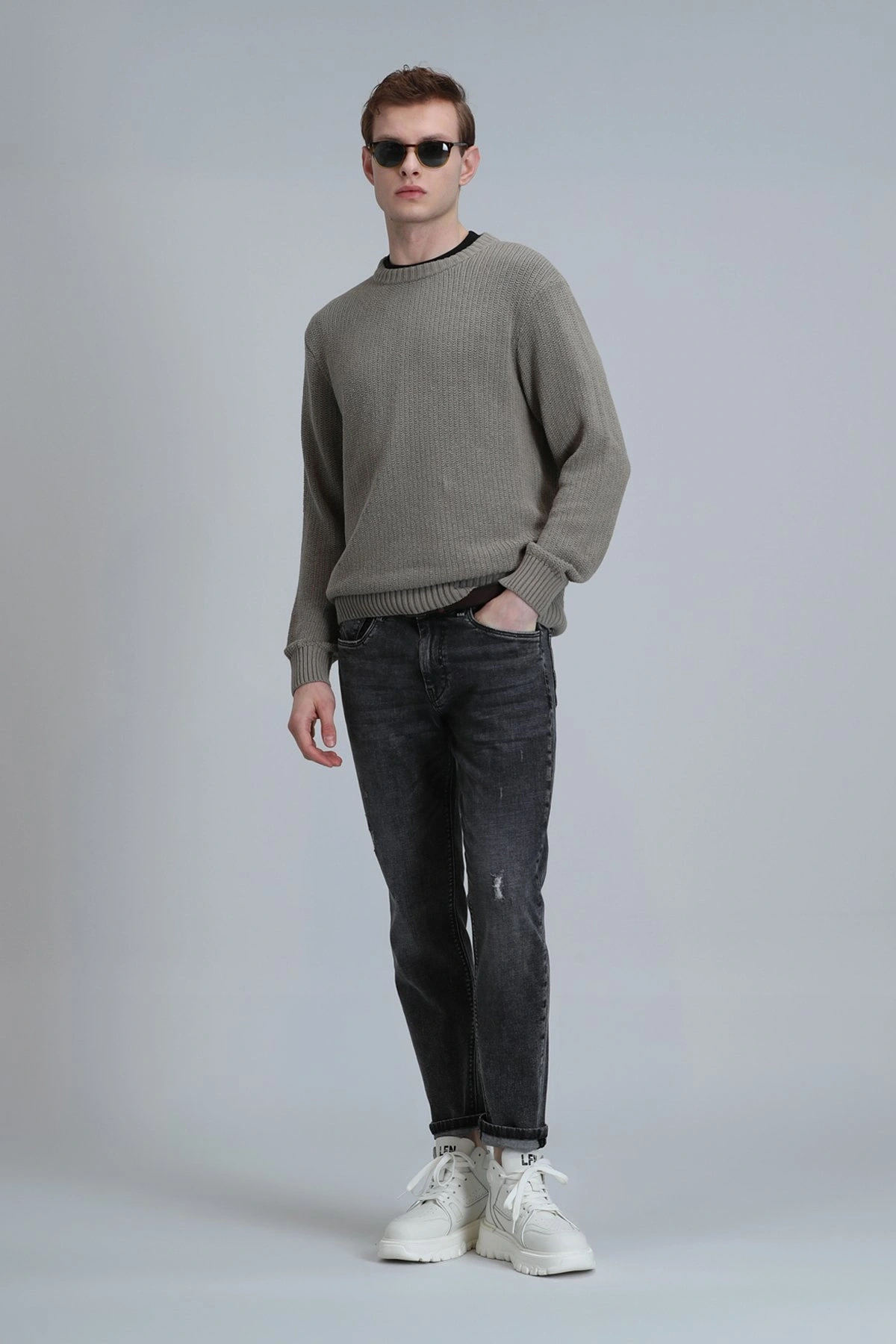 Lufian Duffy Erkek Siyah Jean Pantolon 111200176