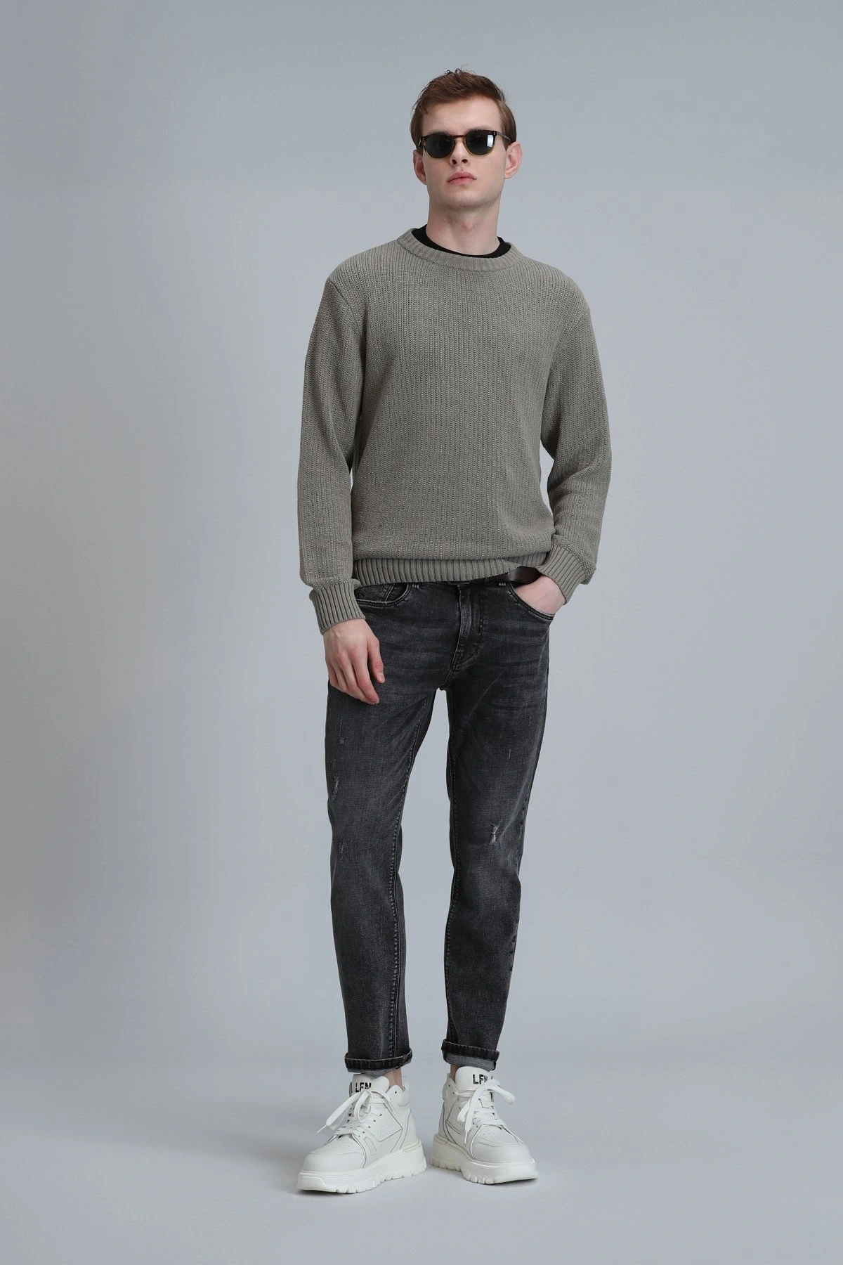 Lufian Duffy Erkek Siyah Jean Pantolon 111200176