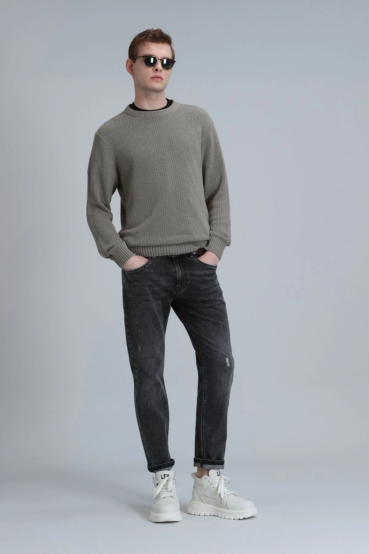 Lufian Duffy Erkek Siyah Jean Pantolon 111200176