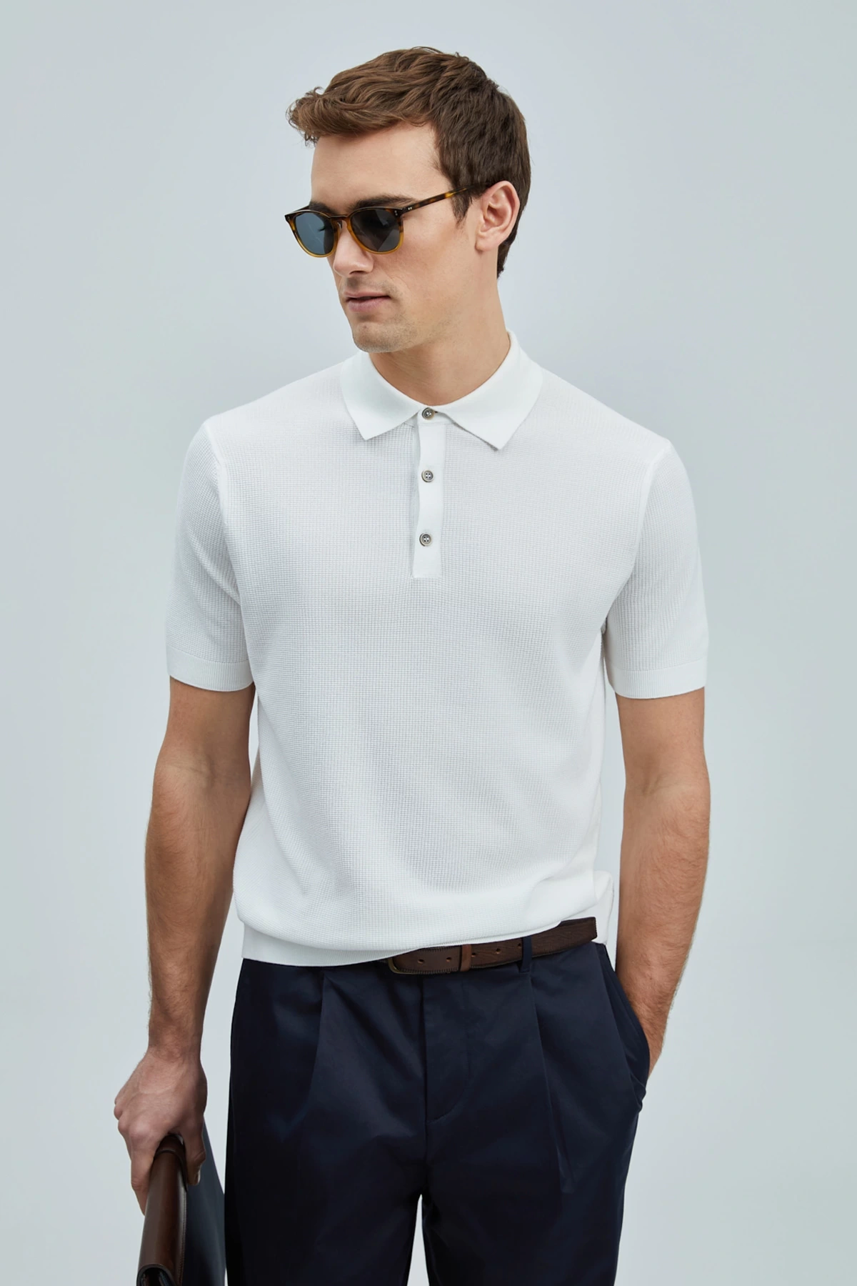 Lufian Erkek Edwin Kırık Beyaz T-Shirt 111090114