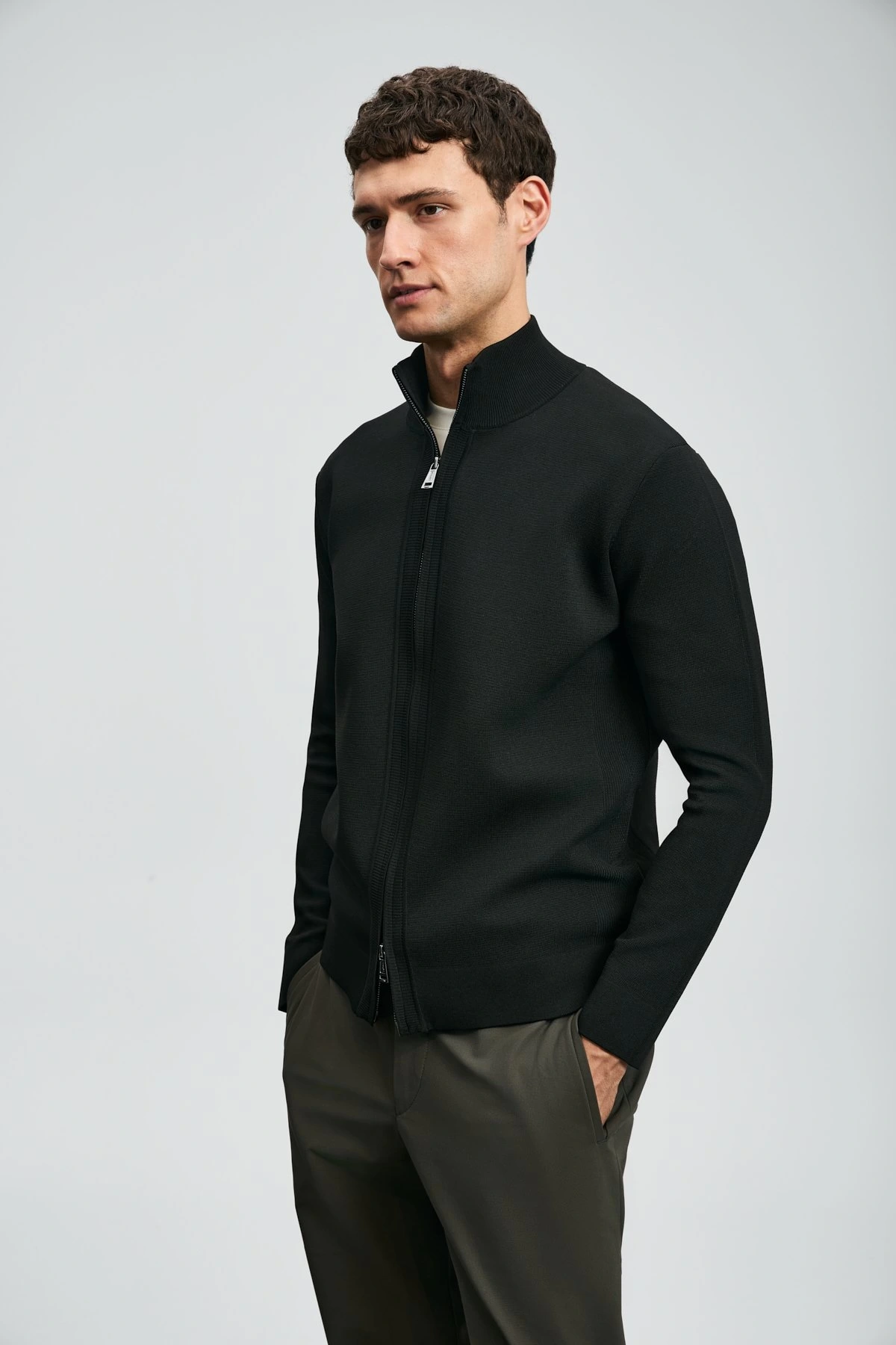 Lufian Enrico Erkek Siyah Hırka 112100071