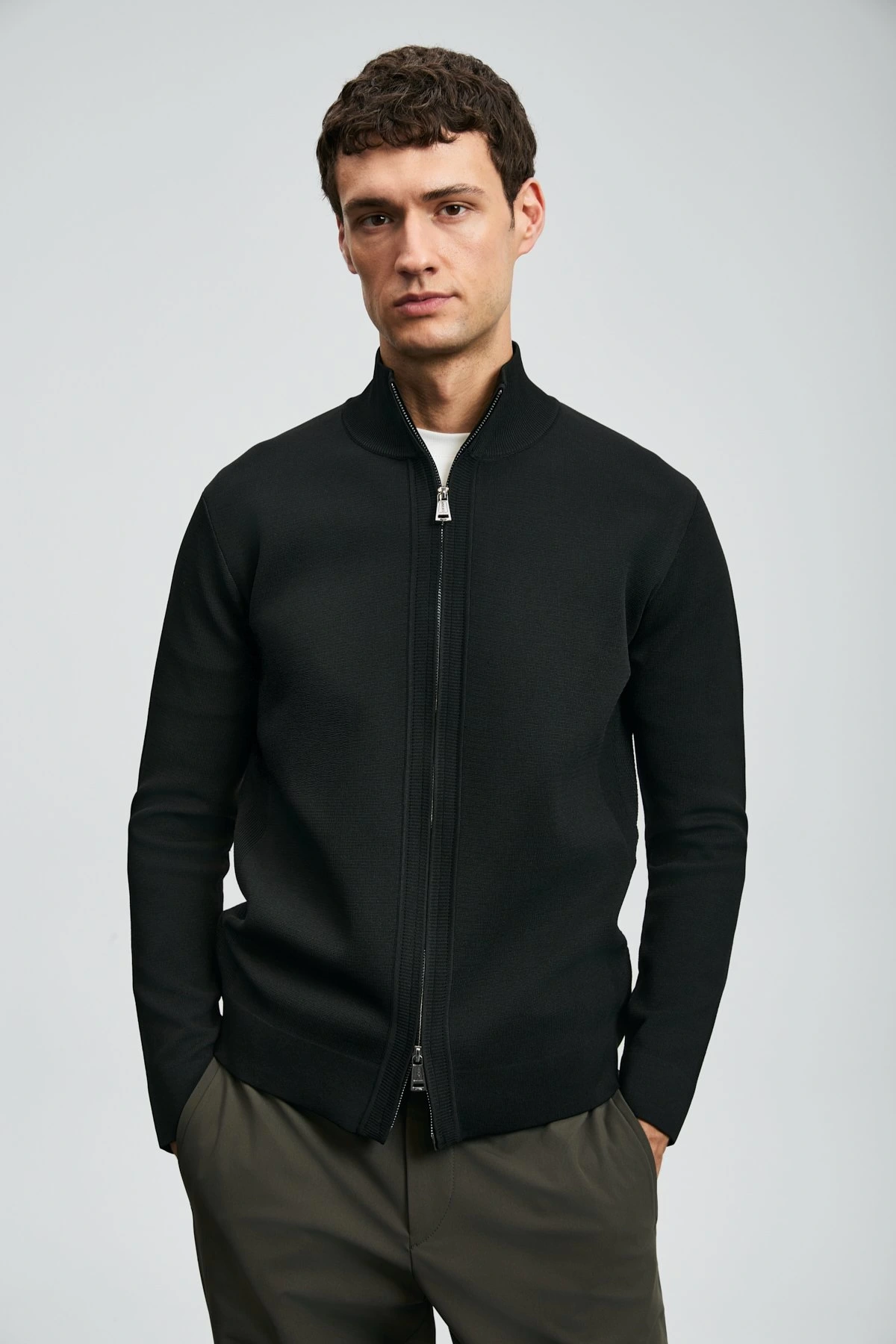 Lufian Enrico Erkek Siyah Hırka 112100071