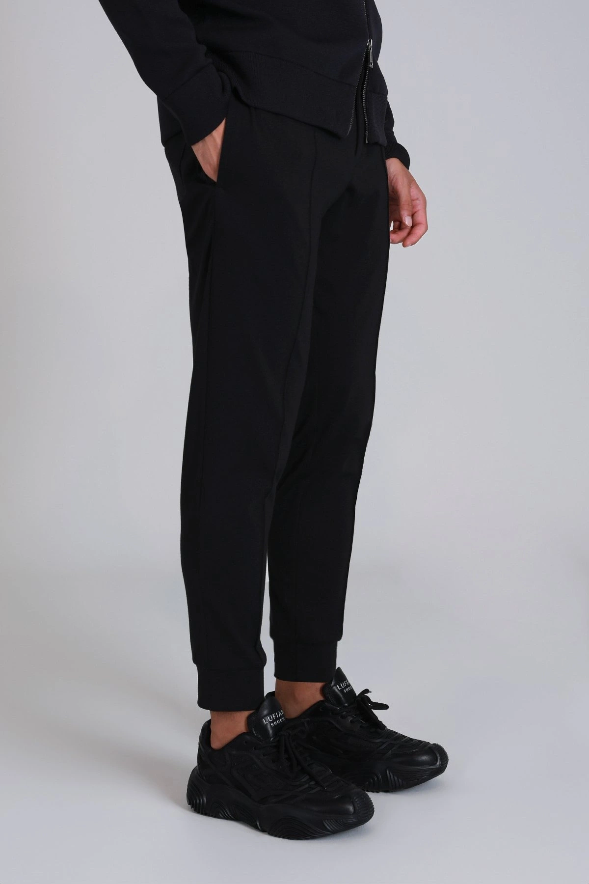 Lufian Eric Erkek Siyah Slim Fit Pantolon 112190322