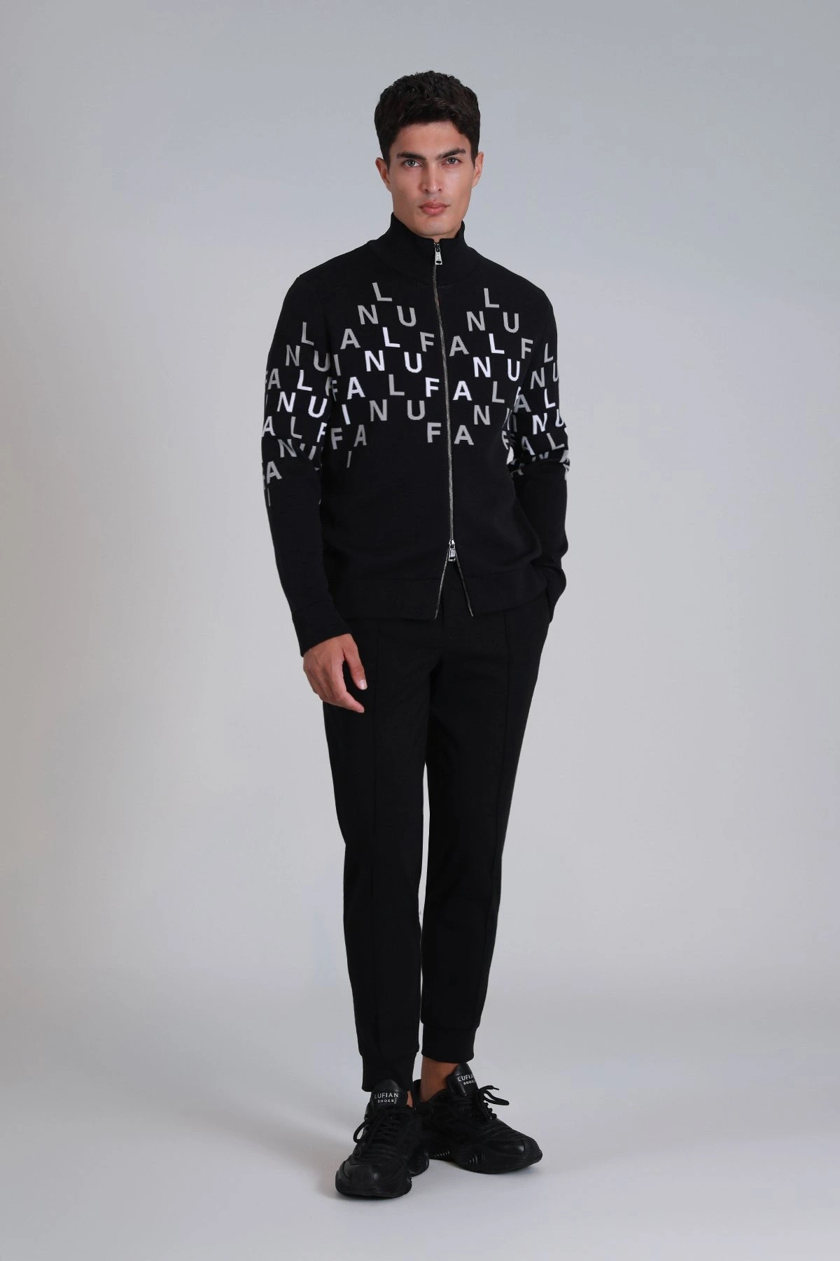 Lufian Eric Erkek Siyah Slim Fit Pantolon 112190322