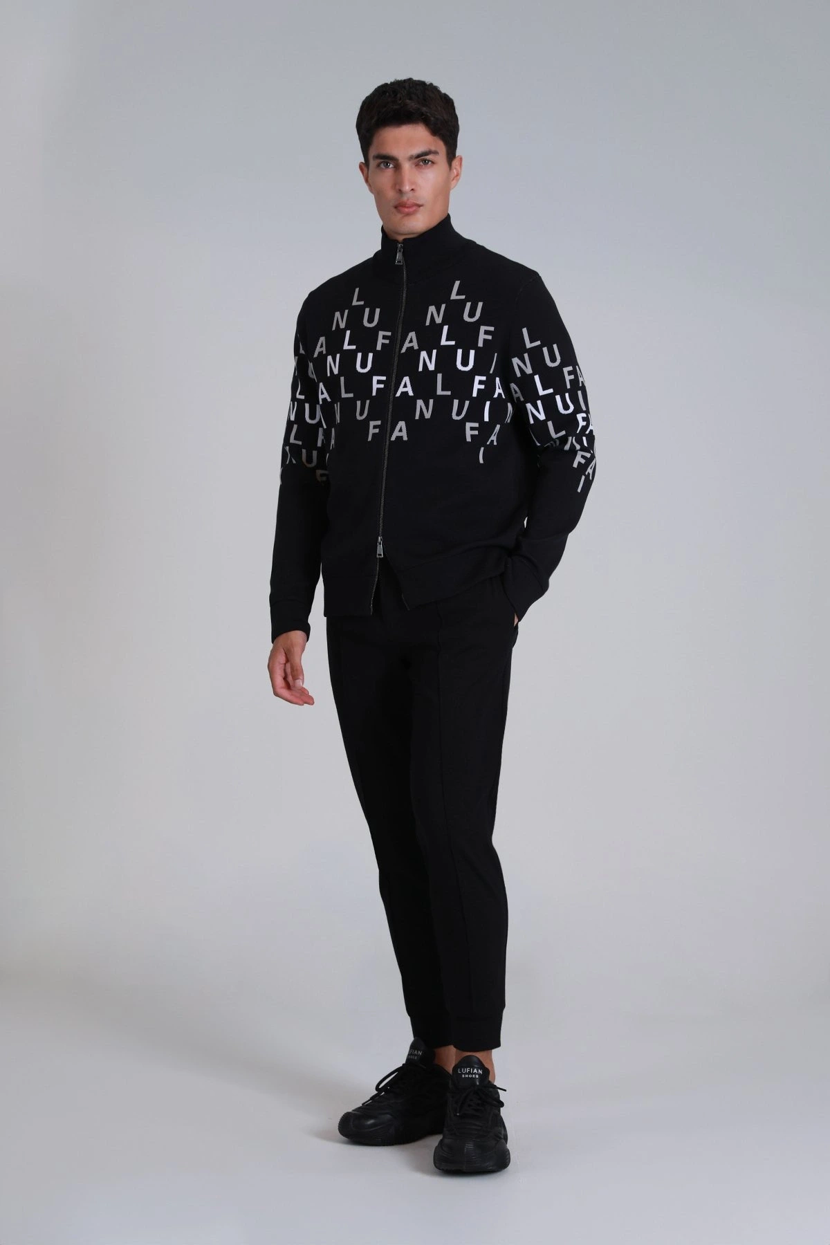 Lufian Eric Erkek Siyah Slim Fit Pantolon 112190322