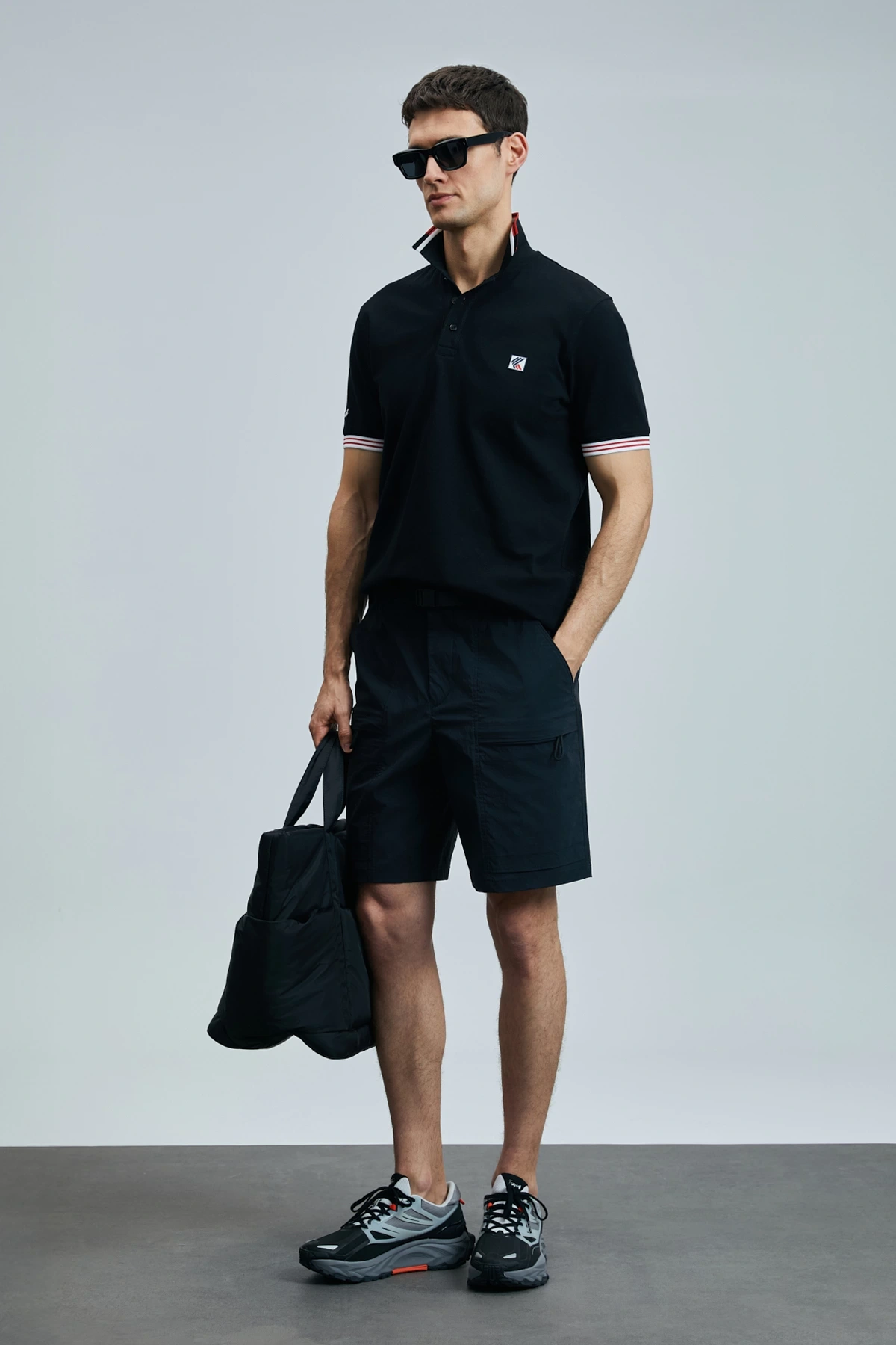 Lufian Erkek Eros Polo Yaka Siyah T-Shirt 111040204