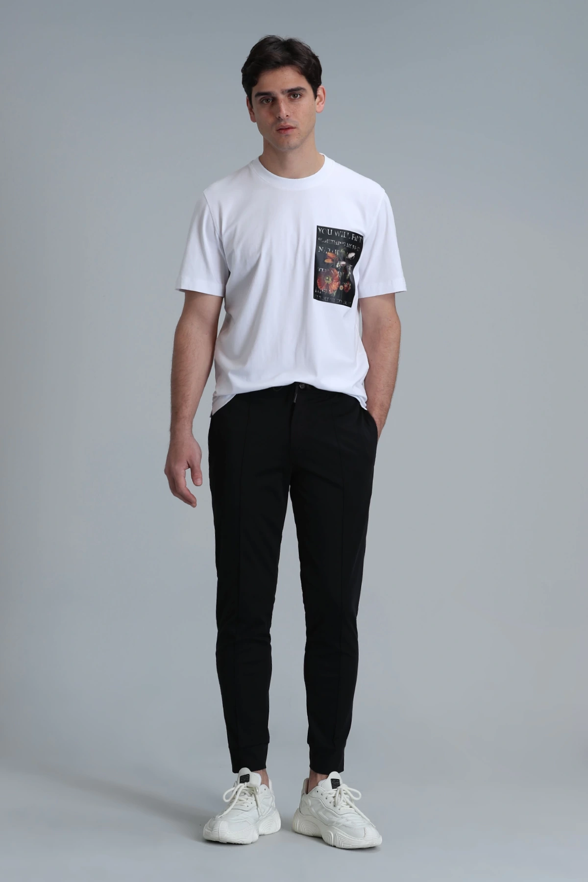 Lufian Erkek Exotic Modern Grafk Beyaz T-Shirt 11102020