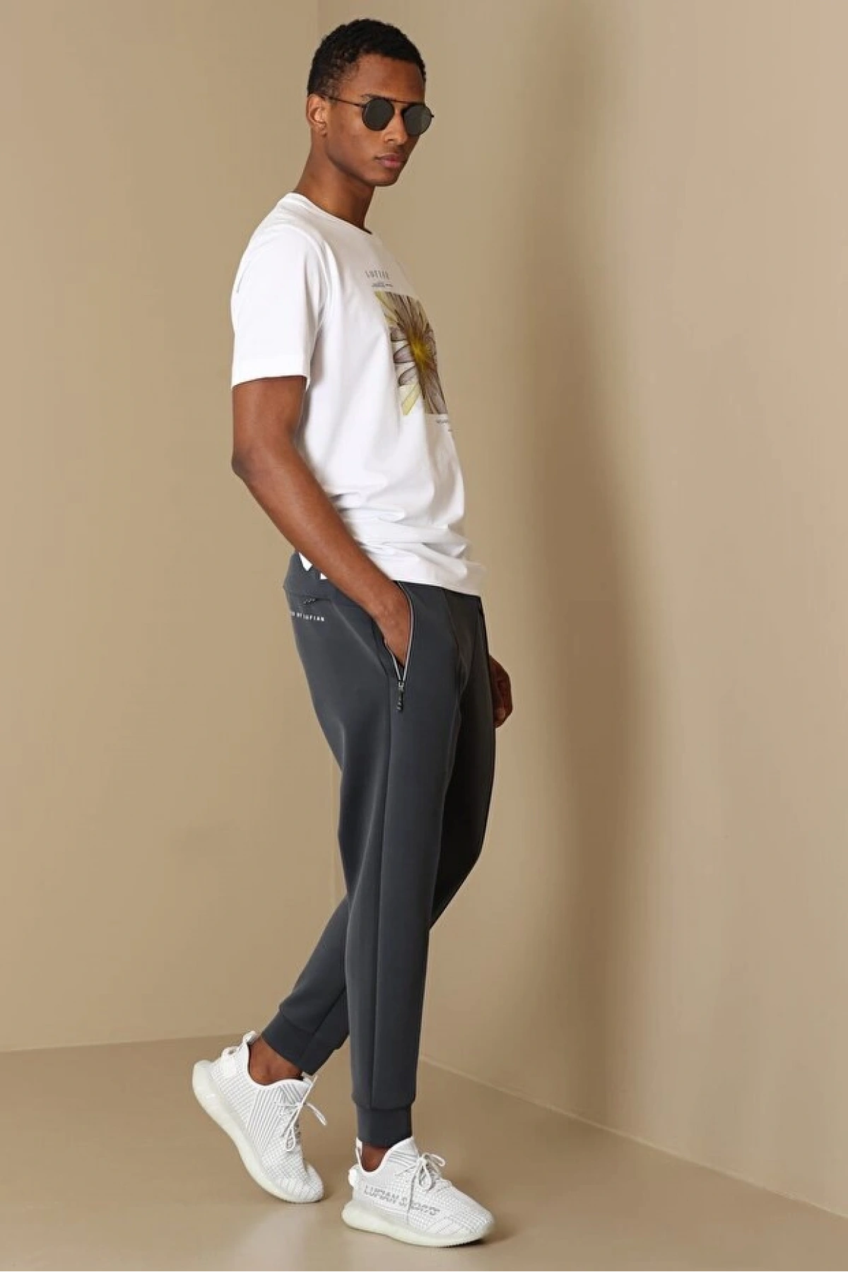 Lufian Fast Erkek Gri Eşofman Altı 111050028