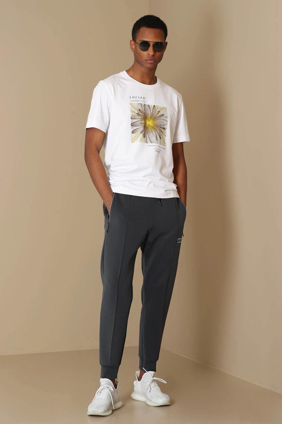 Lufian Fast Erkek Gri Eşofman Altı 111050028