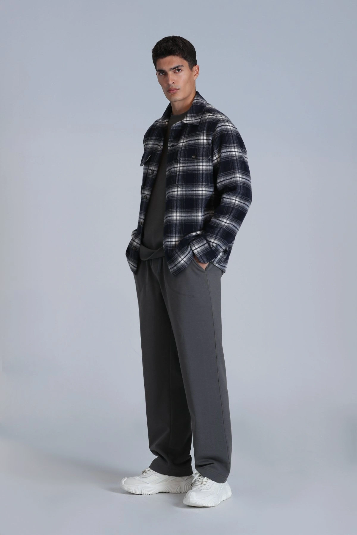 Lufian Fera Erkek Lacivert Basic Slim Fit Gömlek 112010660