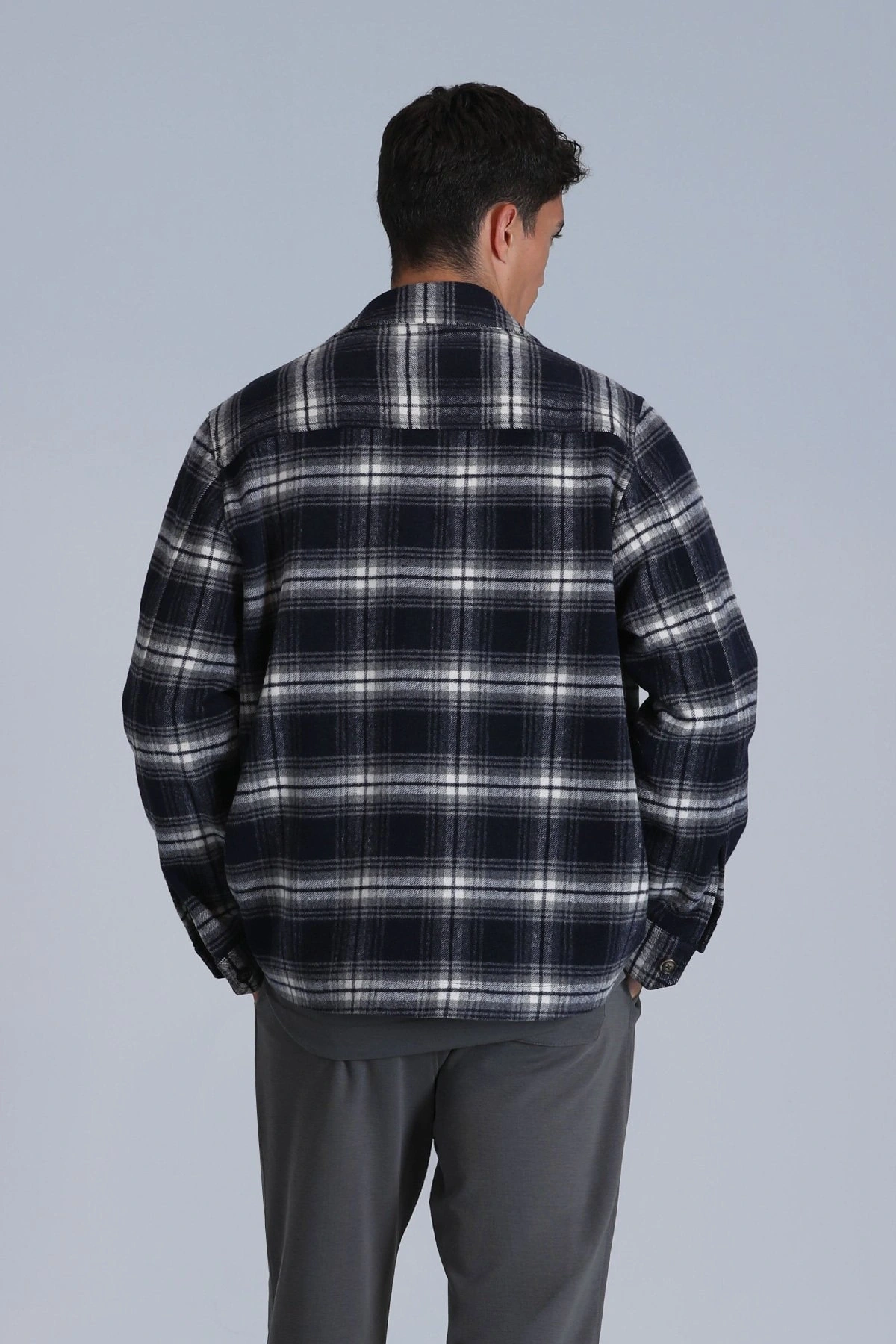 Lufian Fera Erkek Lacivert Basic Slim Fit Gömlek 112010660