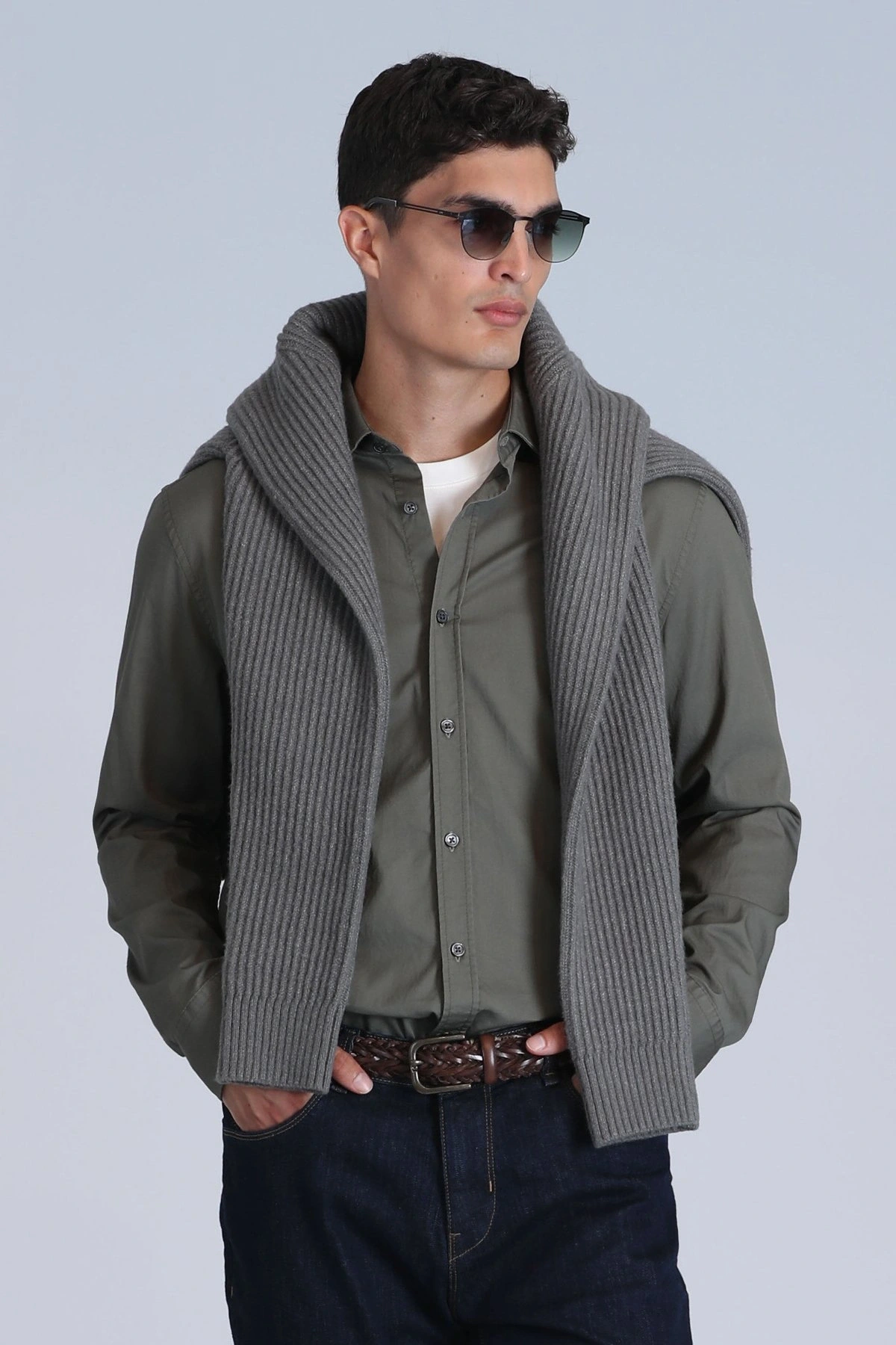 Lufian Ferla Erkek Açık Yeşil Gömlek 112010652