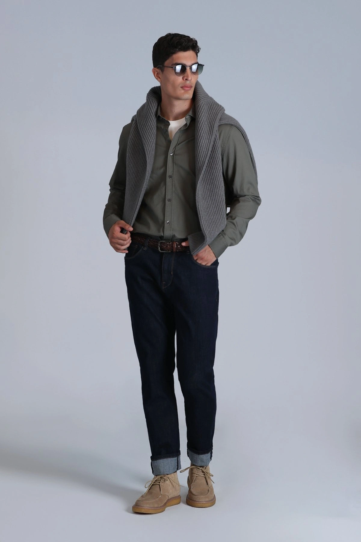 Lufian Ferla Erkek Açık Yeşil Gömlek 112010652