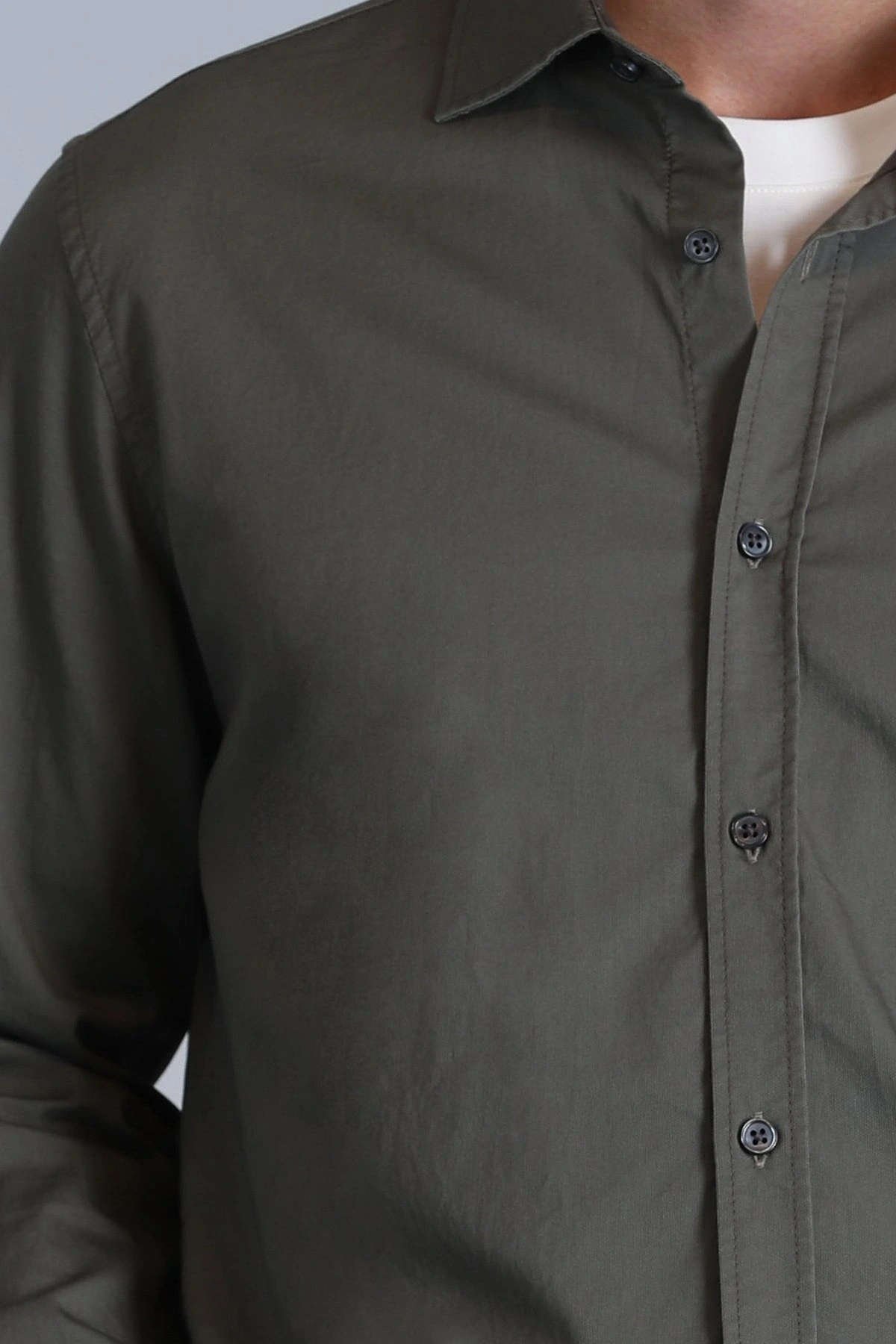 Lufian Ferla Erkek Açık Yeşil Gömlek 112010652