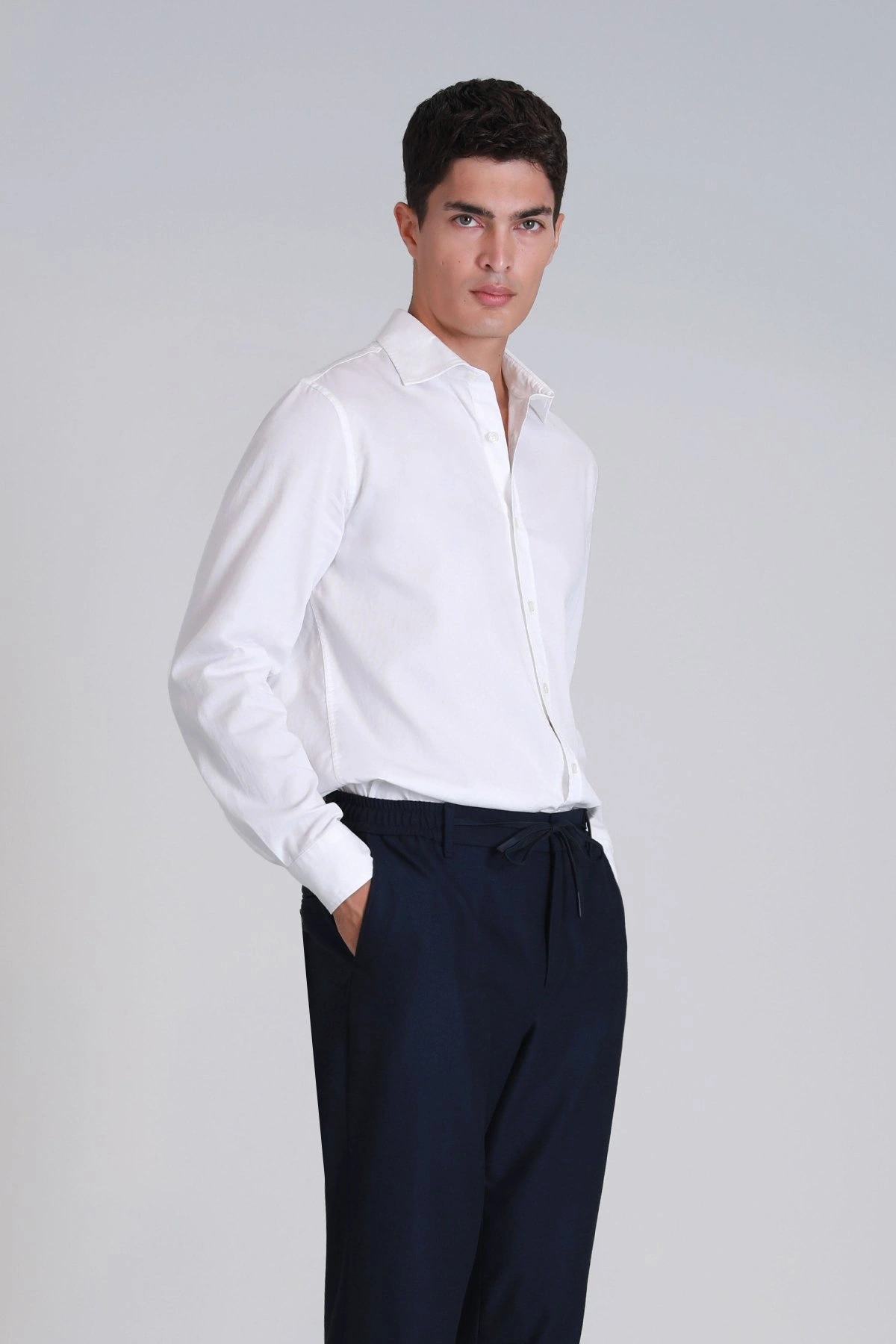 Lufian Ferla Erkek Beyaz Gömlek 112010652