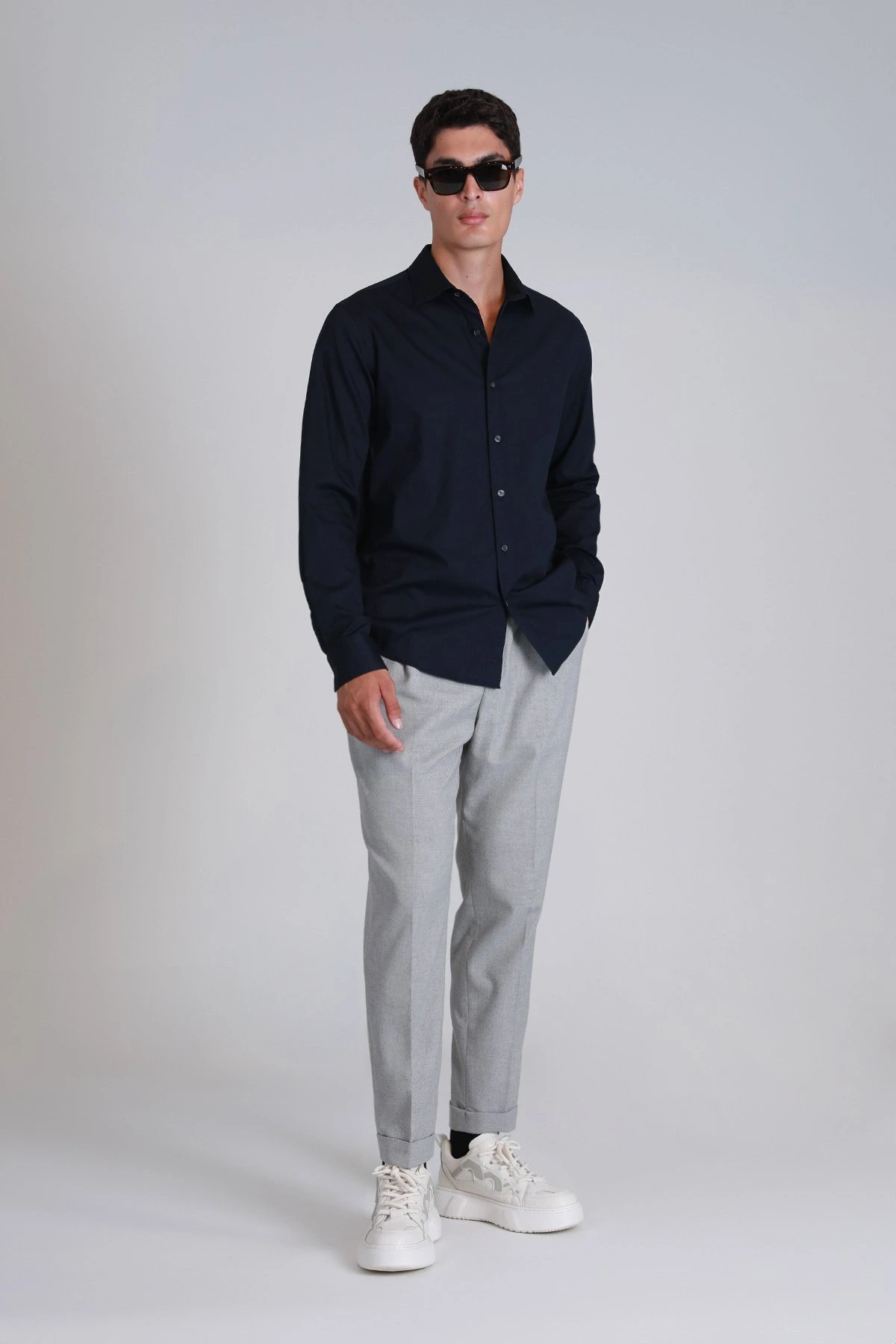 Lufian Ferla Erkek Lacivert Gömlek 112010652