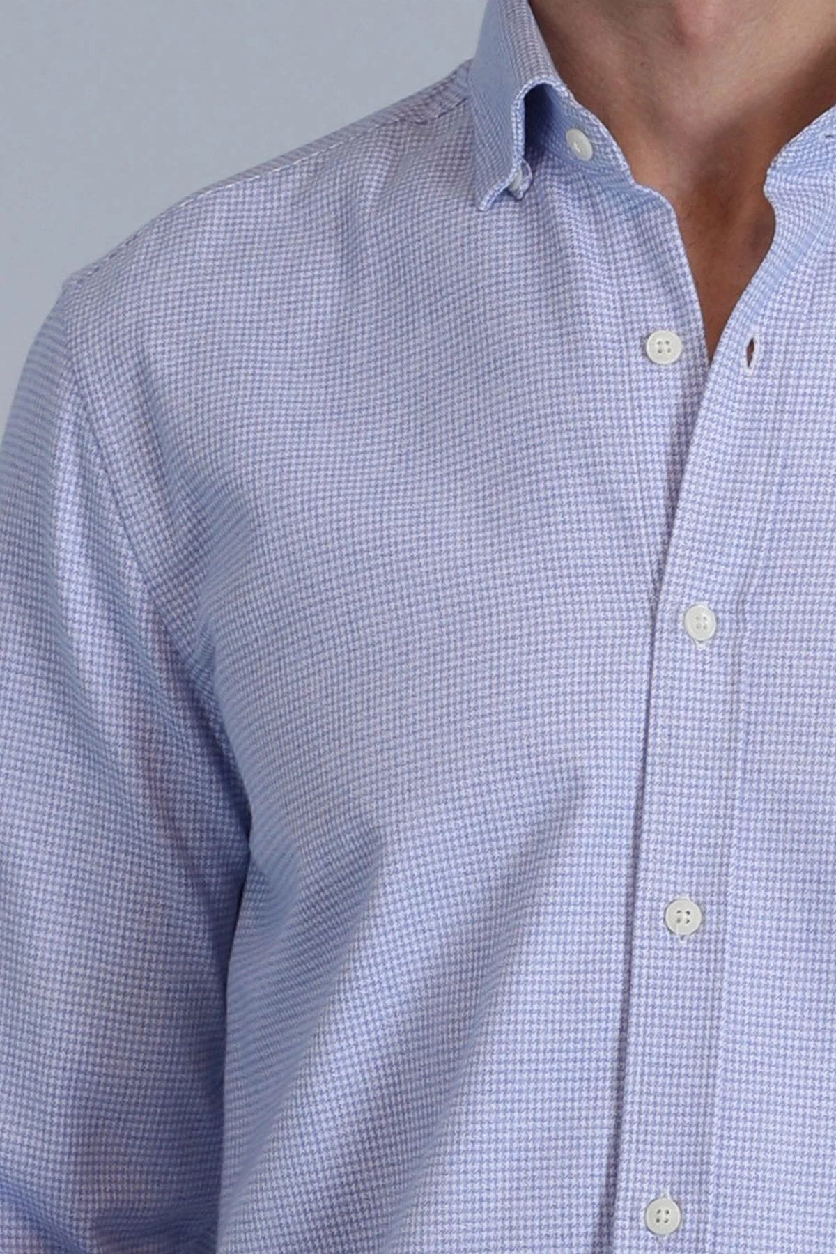 Lufian Erkek Frederik Açık Mavi Gömlek 112010645