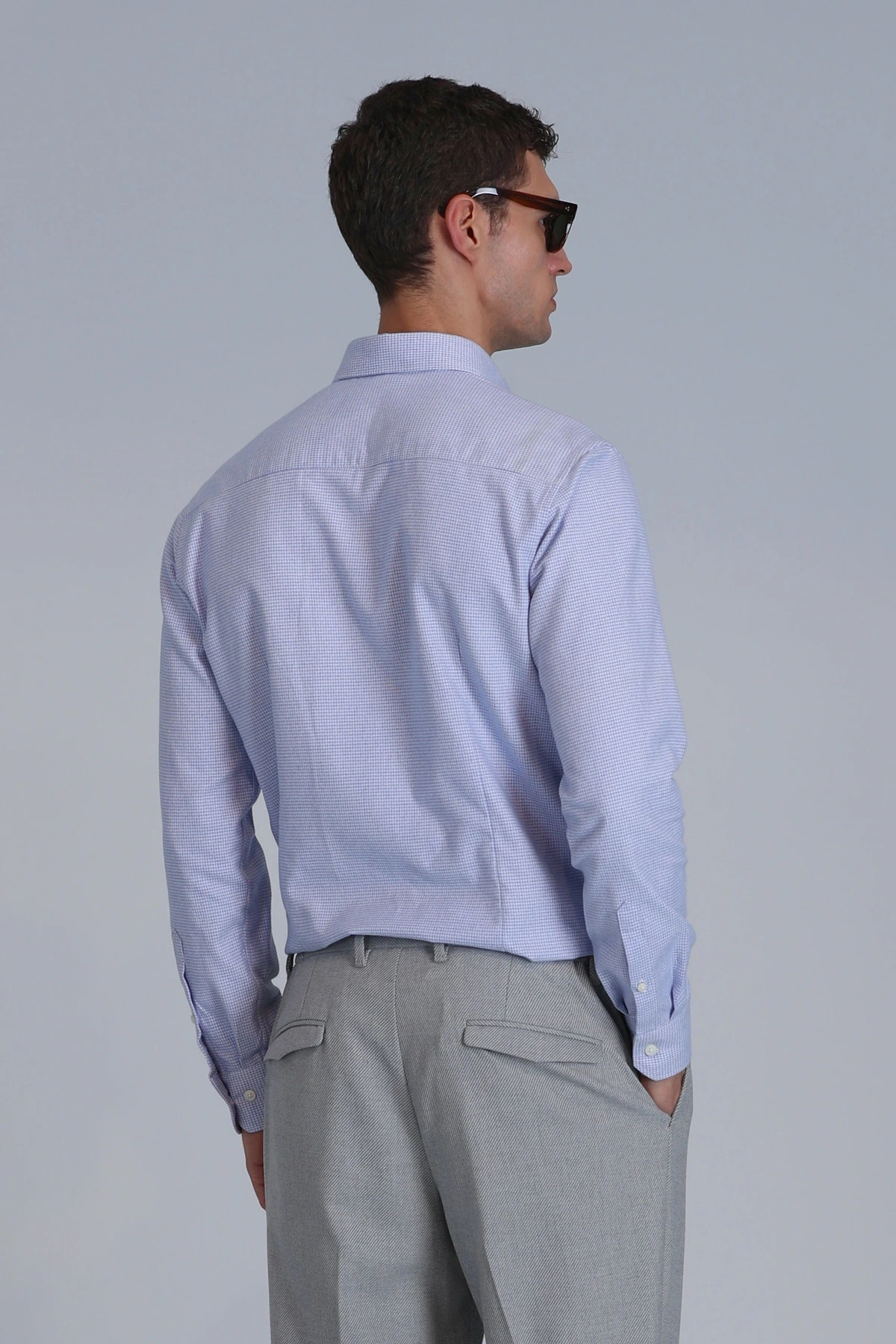 Lufian Erkek Frederik Açık Mavi Gömlek 112010645