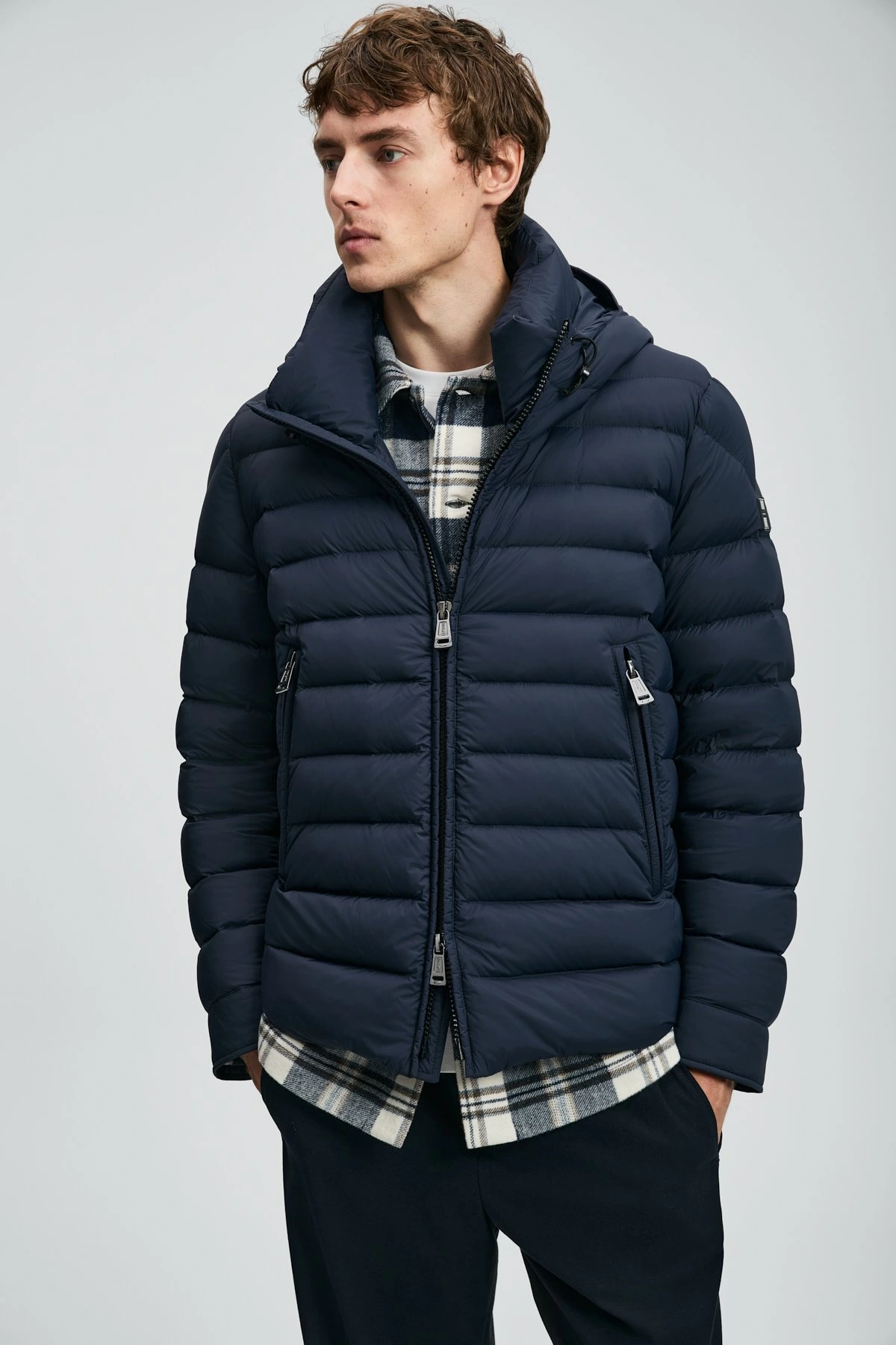 Lufian Gabriel Kaz Tüyü Erkek Lacivert Mont 112120259