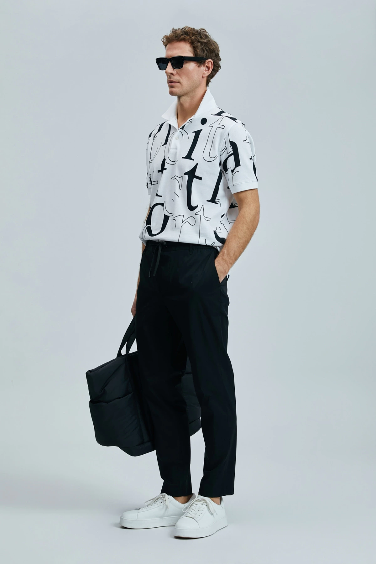 Lufian Erkek Glen Chino Slim Fit Siyah Pantolon 111190336