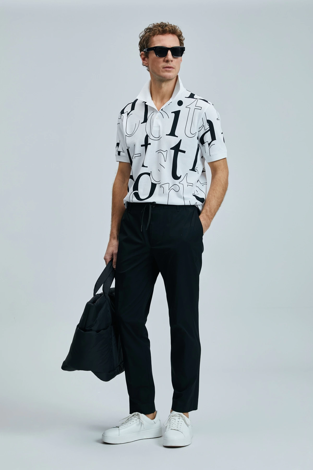 Lufian Erkek Glen Chino Slim Fit Siyah Pantolon 111190336