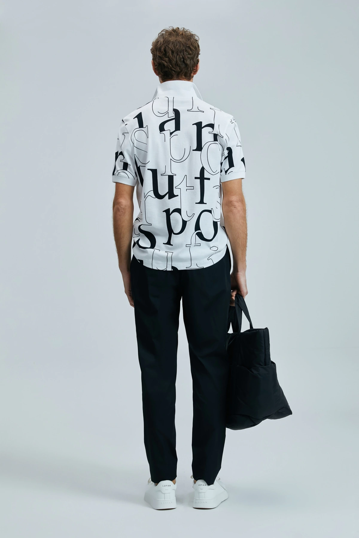 Lufian Erkek Glen Chino Slim Fit Siyah Pantolon 111190336