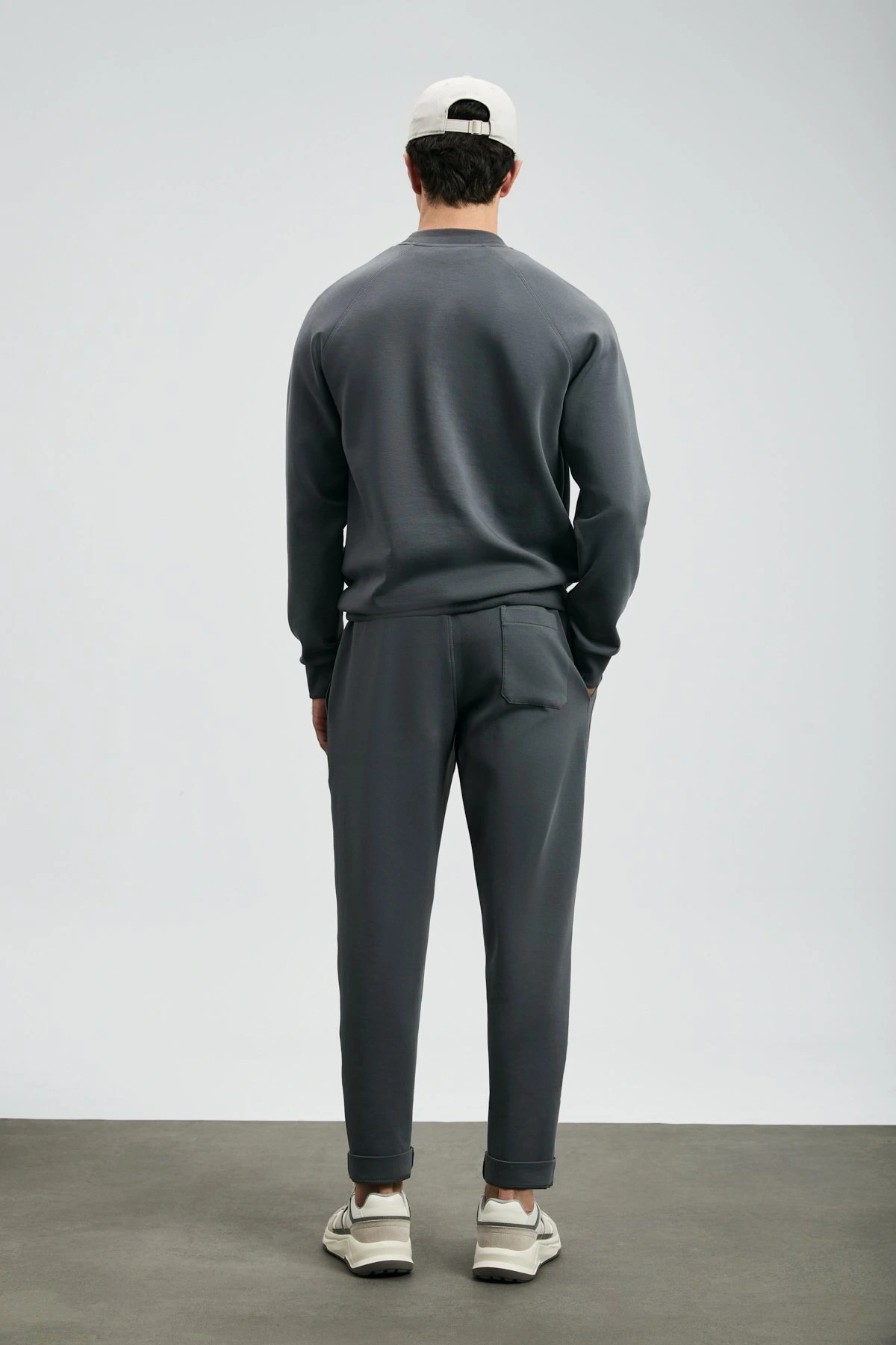 Lufian Erkek Grant Koyu Gri Sweatshirt 112030179