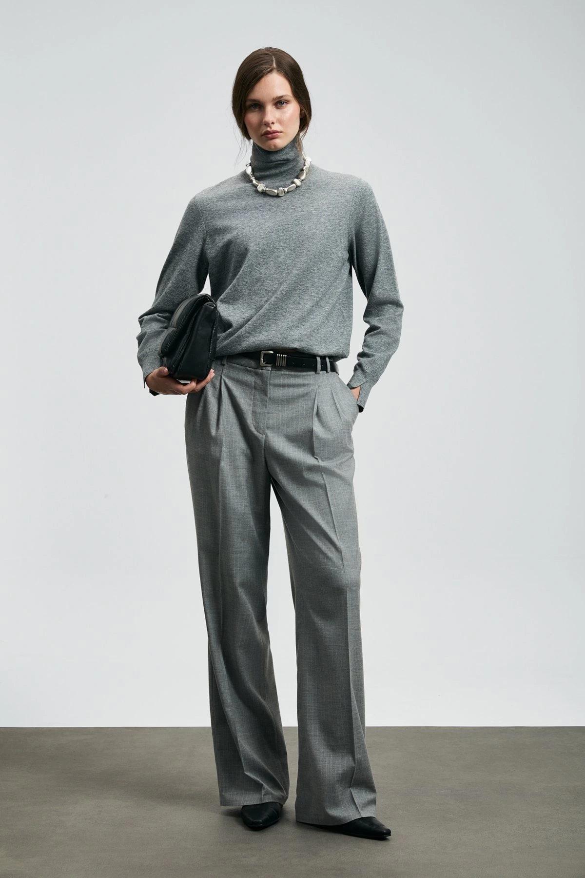 Lufian Kadın Harper Gri Kazak 122090041