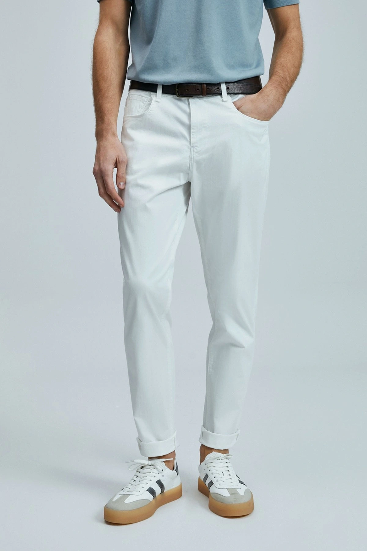Lufian Helt Erkek Beyaz Pantolon 111190347