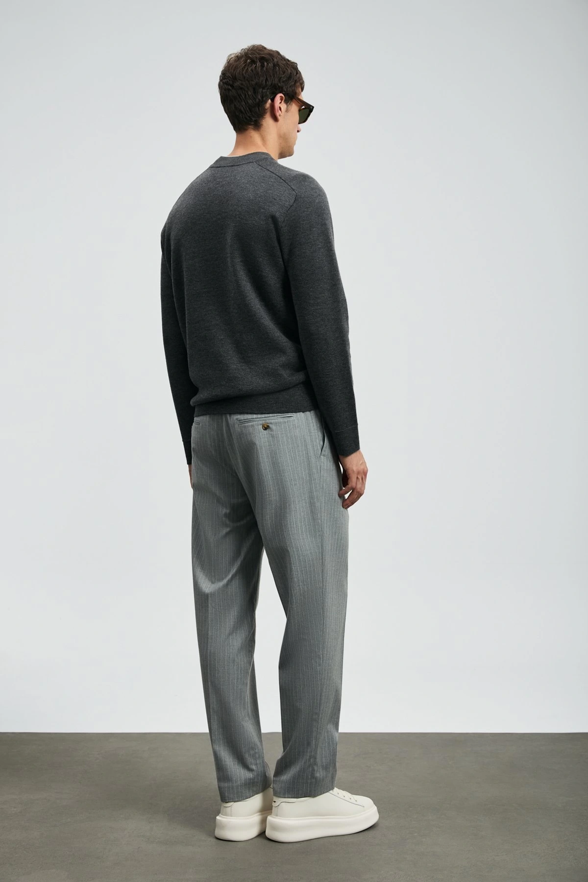 Lufian Herman Erkak Koyu Gri Kazak 112090159