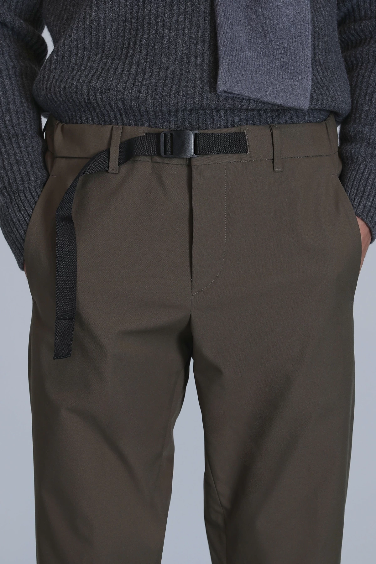 Lufian Erkek Hidden Chino Slim Fit Yeşil Pantolon 112190326