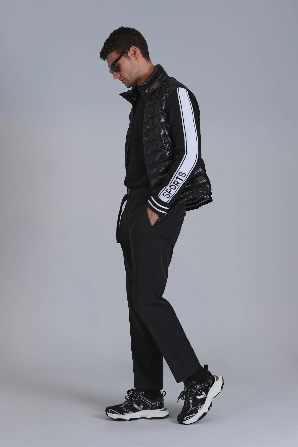 Lufian Erkek Hidden Chino Slim Fit Siyah Pantolon 112190326