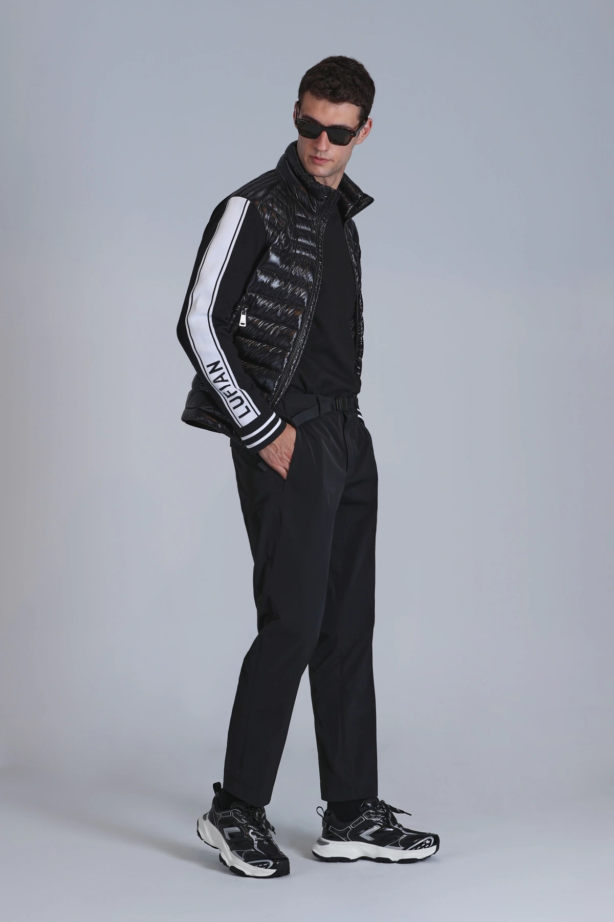 Lufian Erkek Hidden Chino Slim Fit Siyah Pantolon 112190326