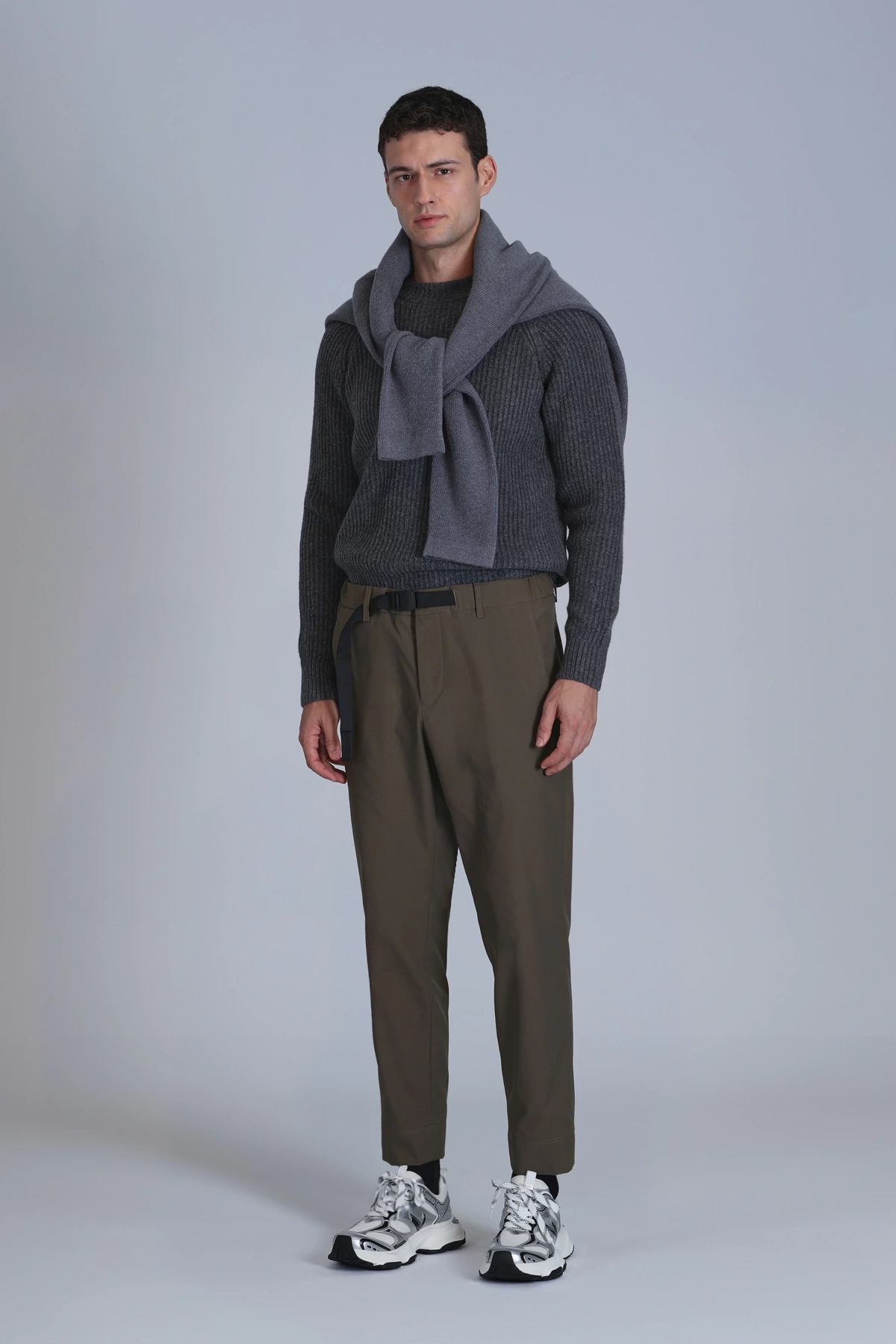 Lufian Erkek Hidden Chino Slim Fit Yeşil Pantolon 112190326