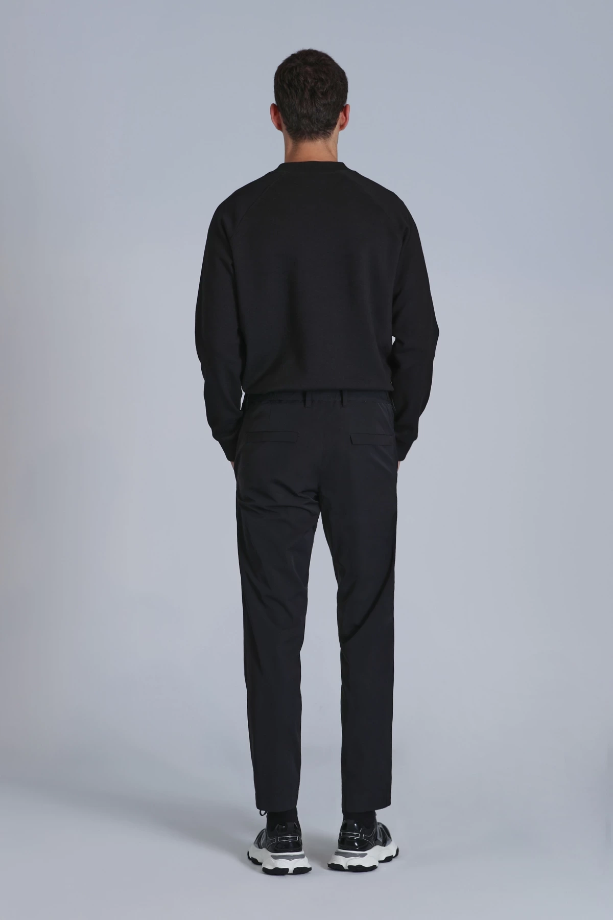 Lufian Erkek Hidden Chino Slim Fit Siyah Pantolon 112190326