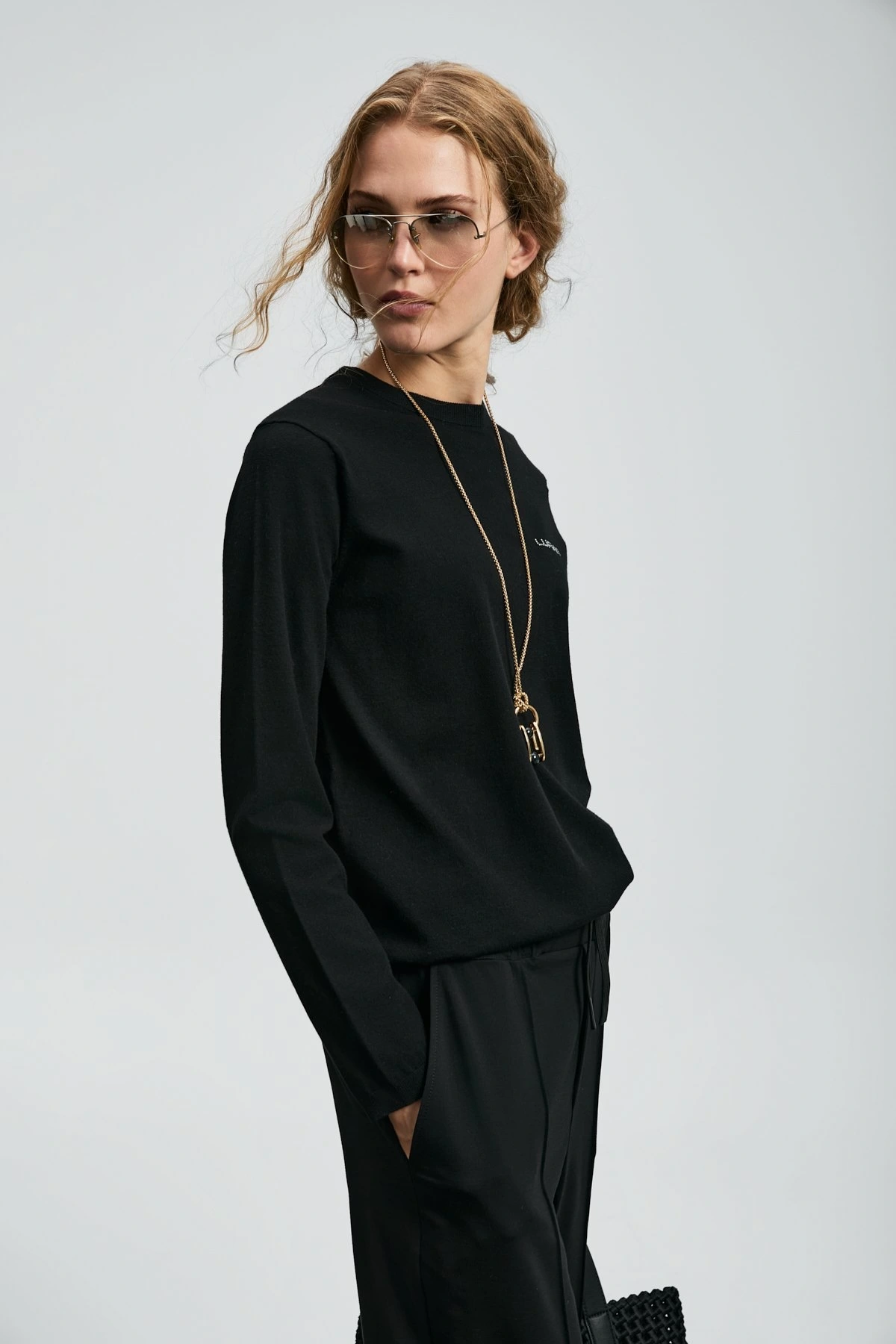 Lufian Kadın Hoper Siyah Kazak 122090038