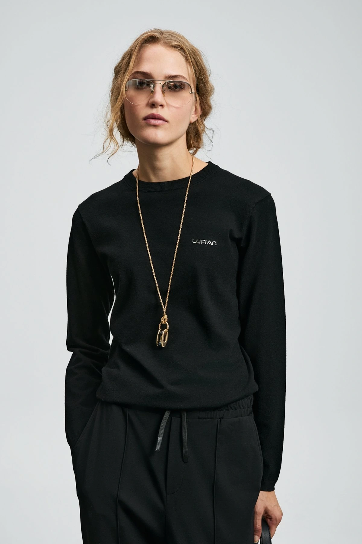 Lufian Kadın Hoper Siyah Kazak 122090038