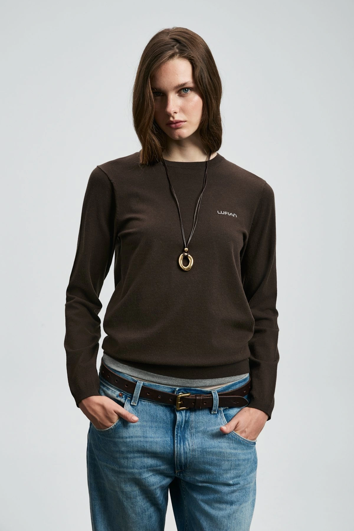 Lufian Kadın Hoper Kahverengi Kazak 122090038