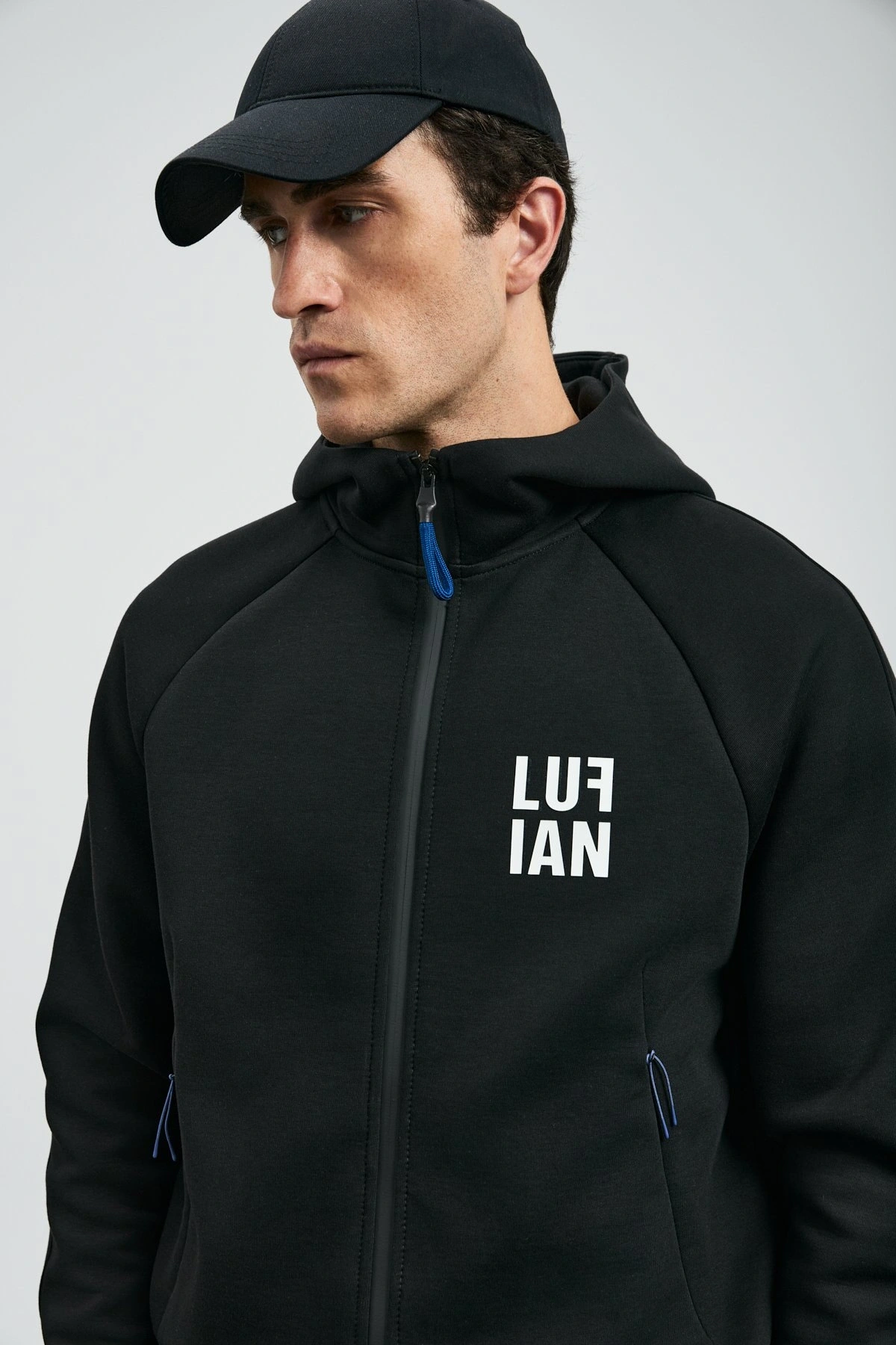 Lufian İce Erkek Siyah Eşofman Üstü 112050079