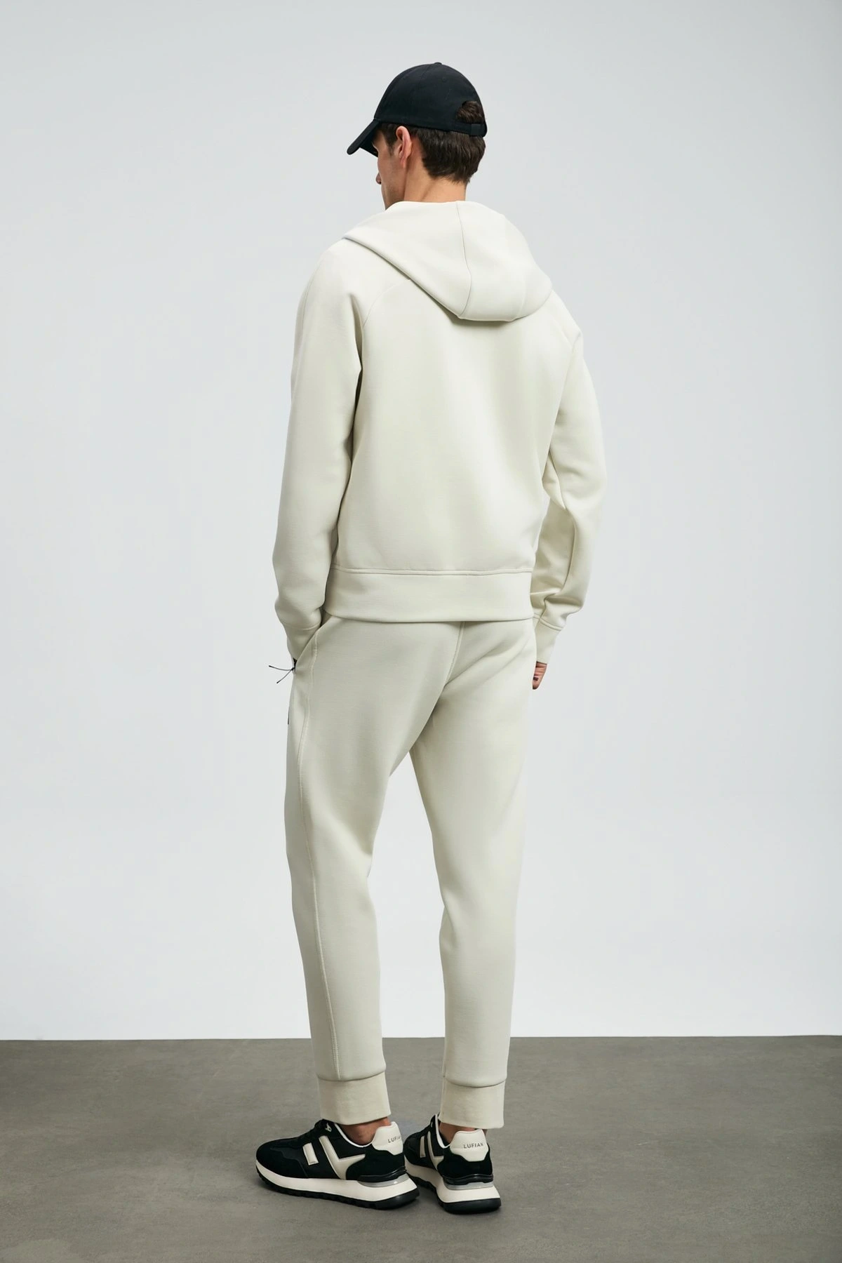 Lufian Erkek İce Kırık Beyaz Eşofman Üstü 112050079