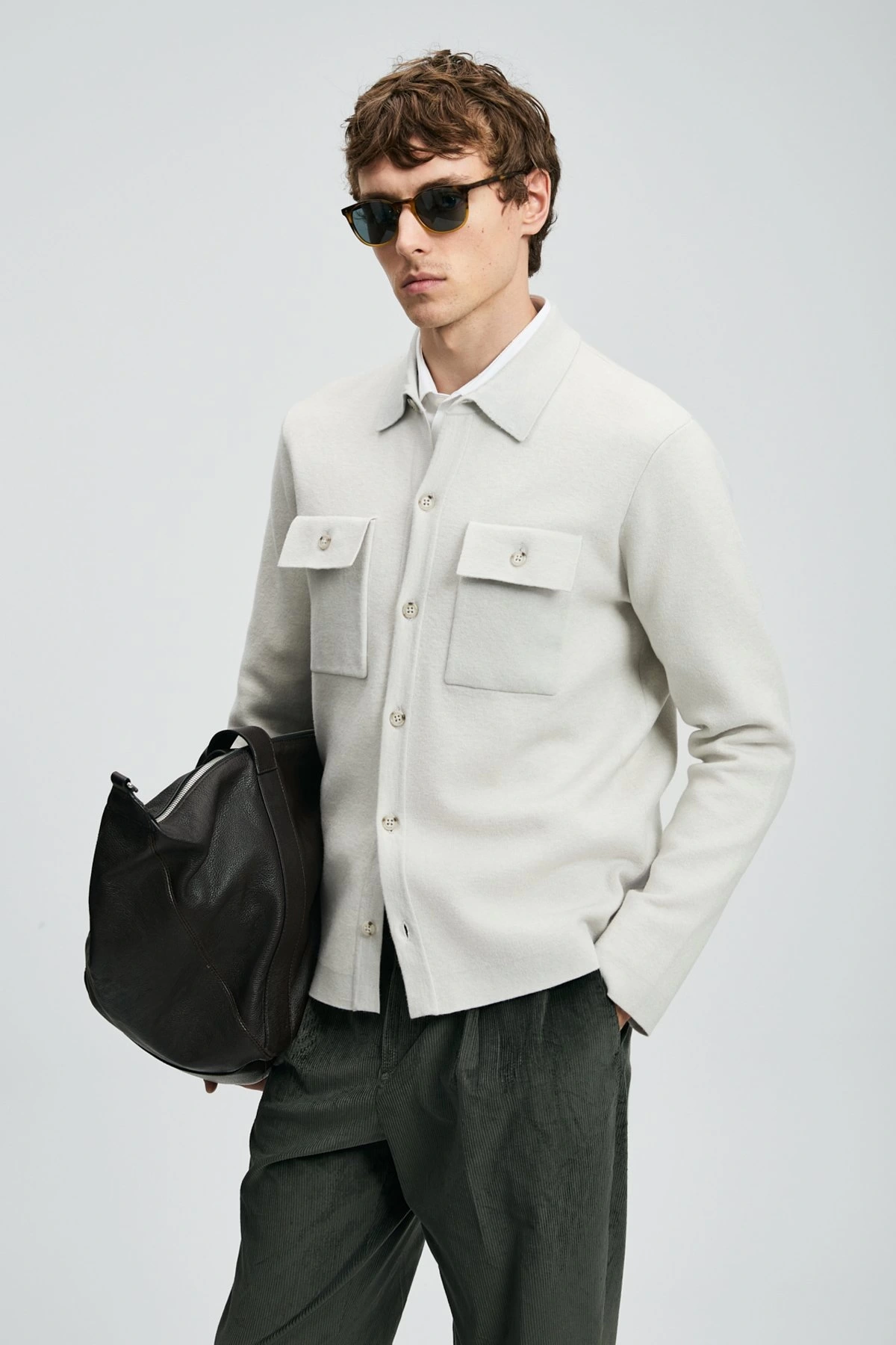 Lufian Igor Erkek Taş Rengi Hırka 112100076