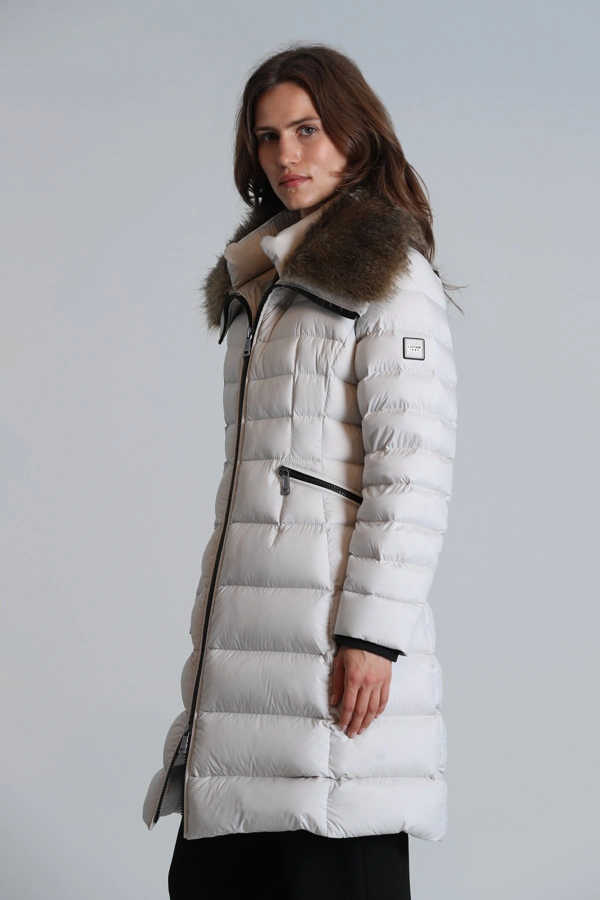 Lufian Image Kadın Ekru Kaz Tüyü Mont 122120035