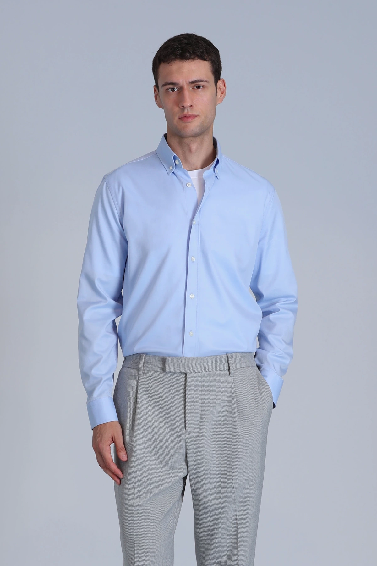 Lufian Erkek Jakob Mavi Gömlek 112010642