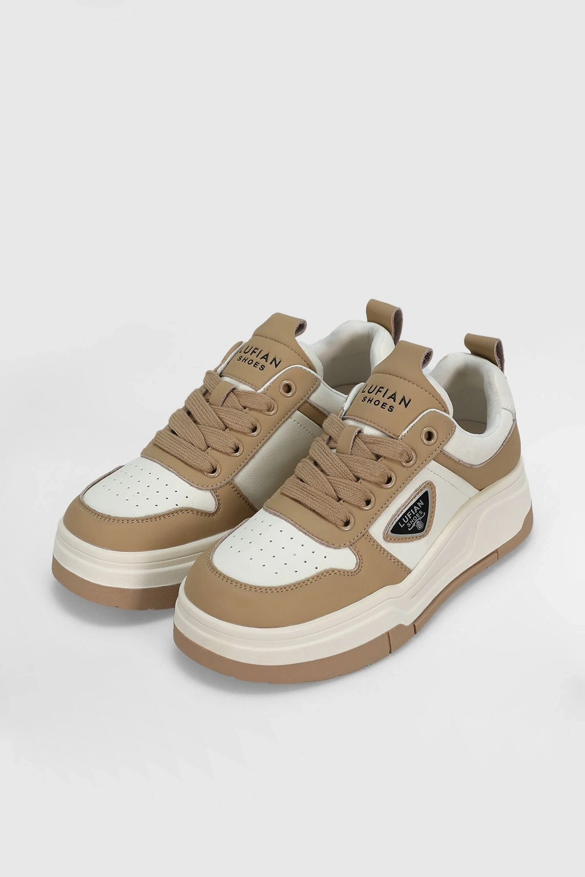 Lufian Jennifer Kadın Deri Bej Sneaker 122230050