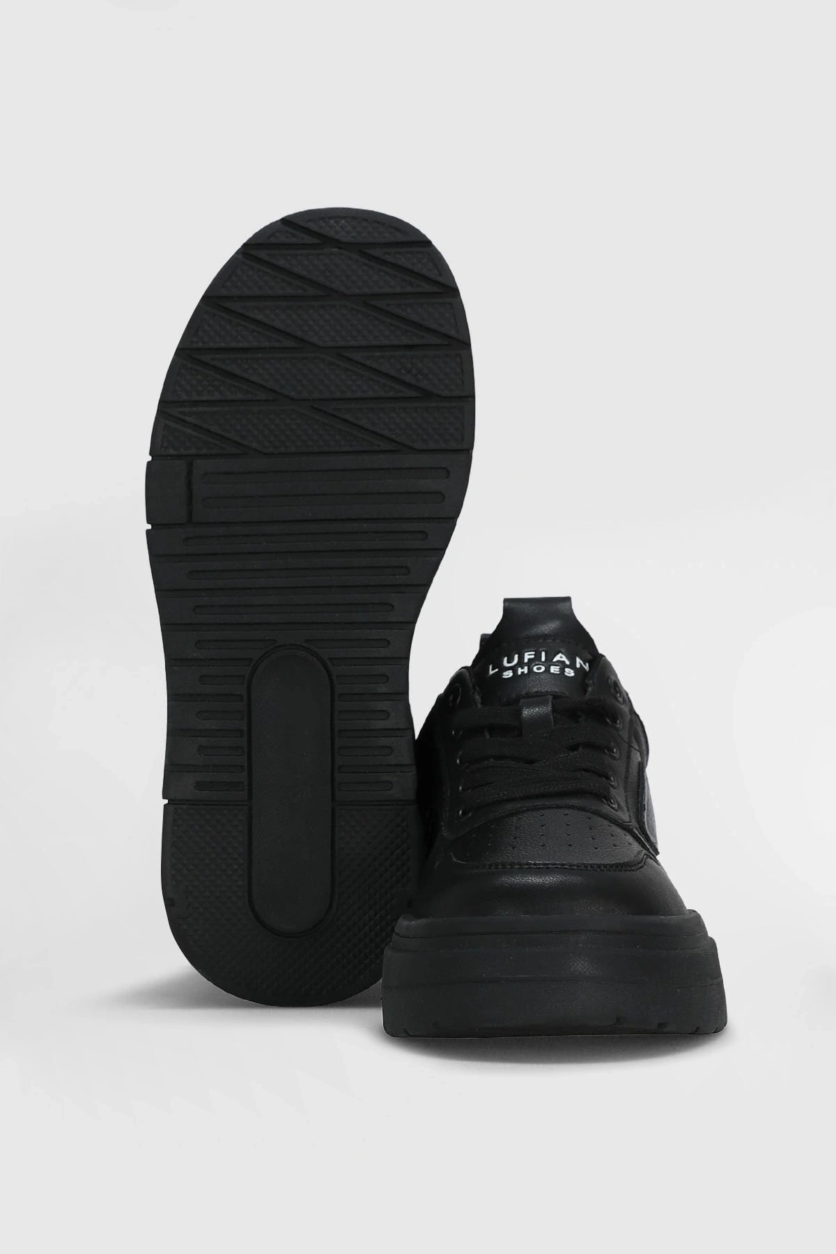 Lufian Jennifer Kadın Siyah Deri Sneaker 122230052