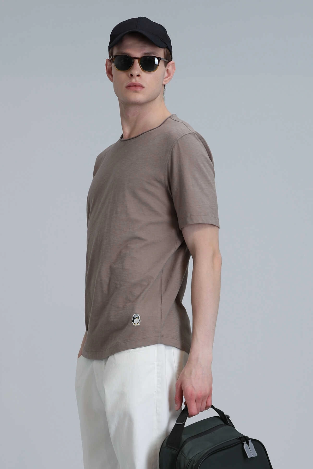 Lufian Erkek Junya Basic Camel T-Shirt 111020203