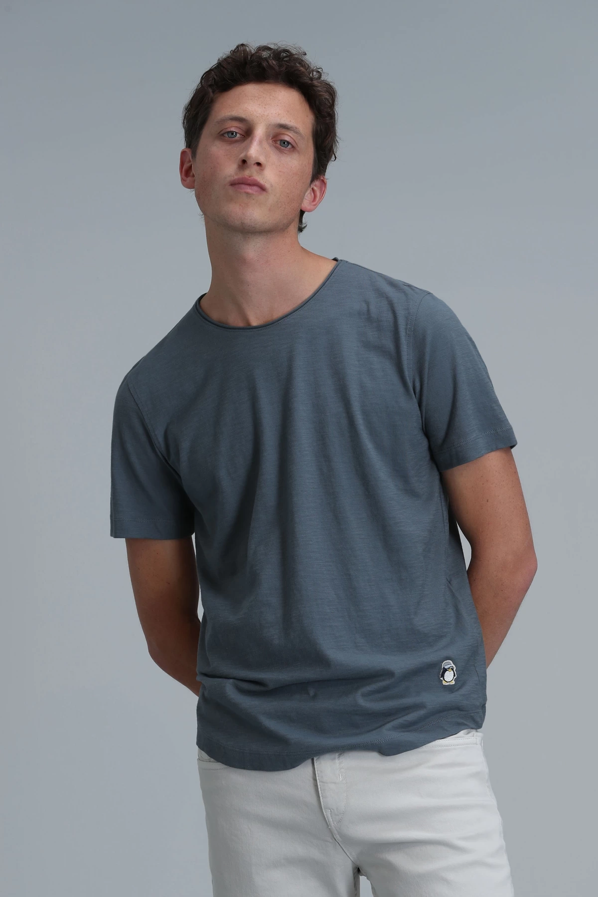 Lufian Erkek Junya Basic Nefti Yeşil T-Shirt 111020203