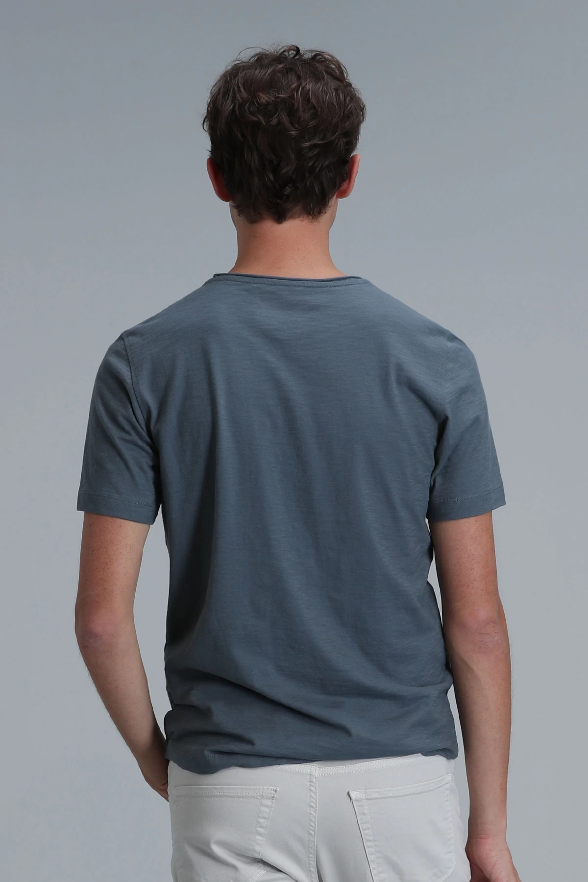 Lufian Erkek Junya Basic Nefti Yeşil T-Shirt 111020203