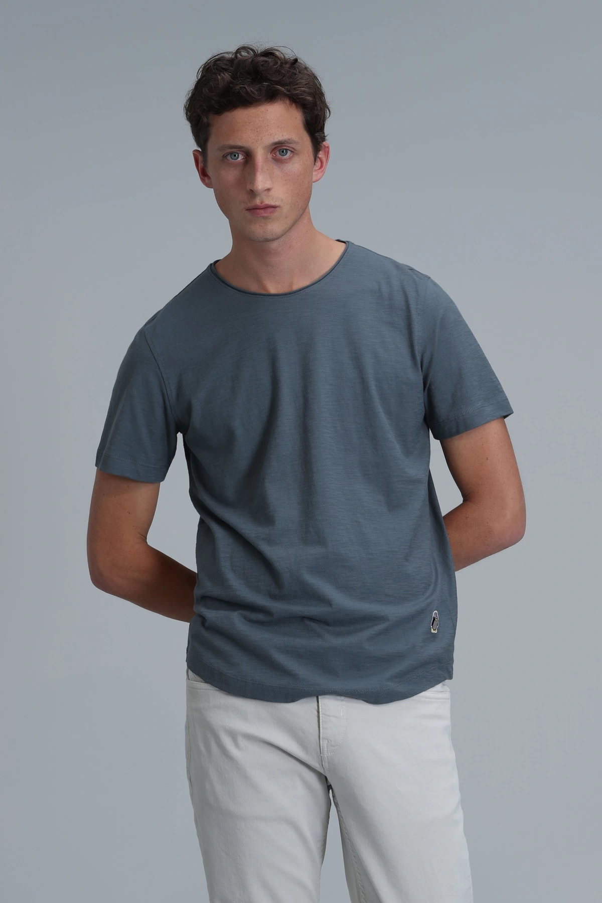 Lufian Erkek Junya Basic Nefti Yeşil T-Shirt 111020203